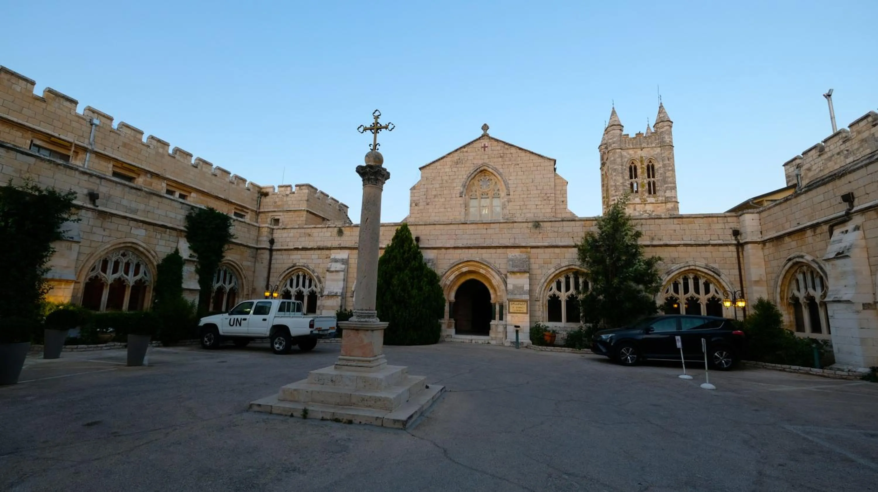 Facade/entrance in St. George’s Cathedral Pilgrim Guesthouse – Jerusalem