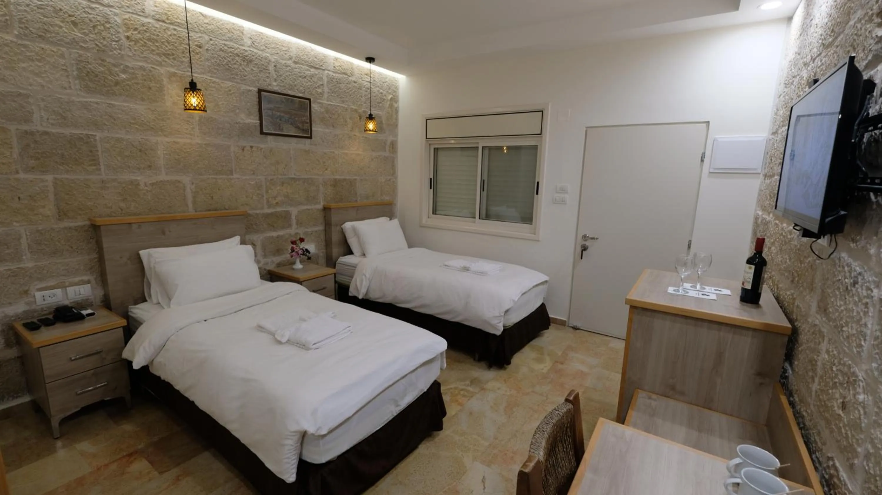 Photo of the whole room, Bed in St. George’s Cathedral Pilgrim Guesthouse – Jerusalem