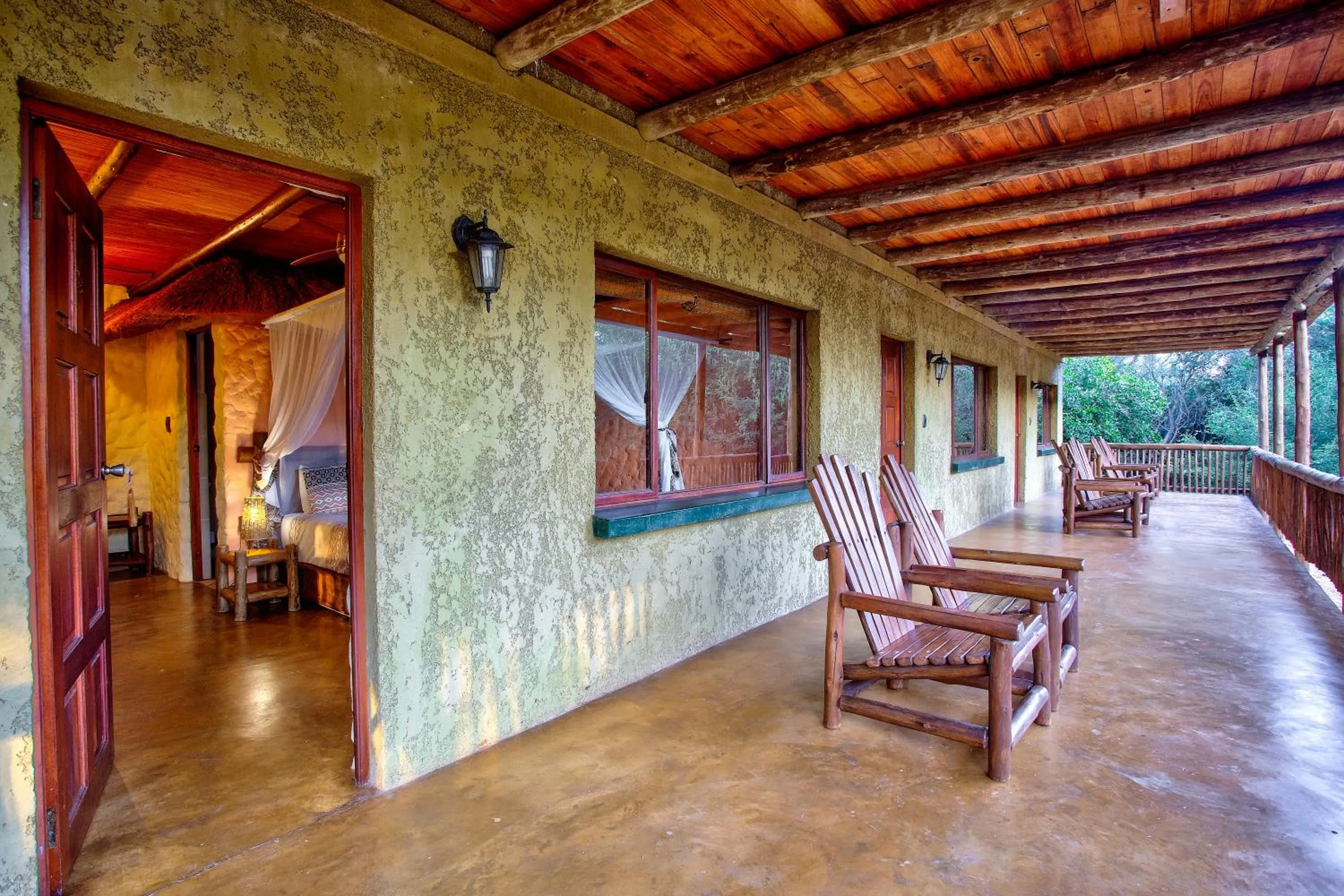 Patio in Kubu Safari Lodge