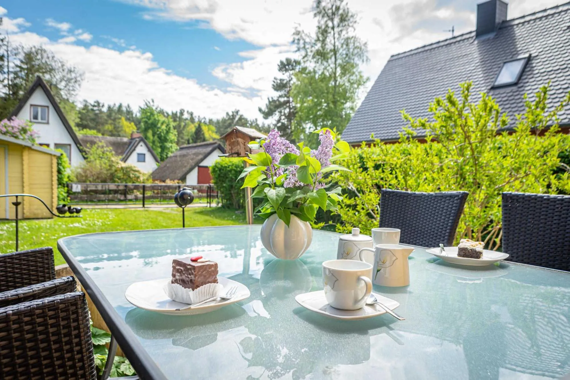 View (from property/room) in Ferienhaus "Halfdin- Halfmin"