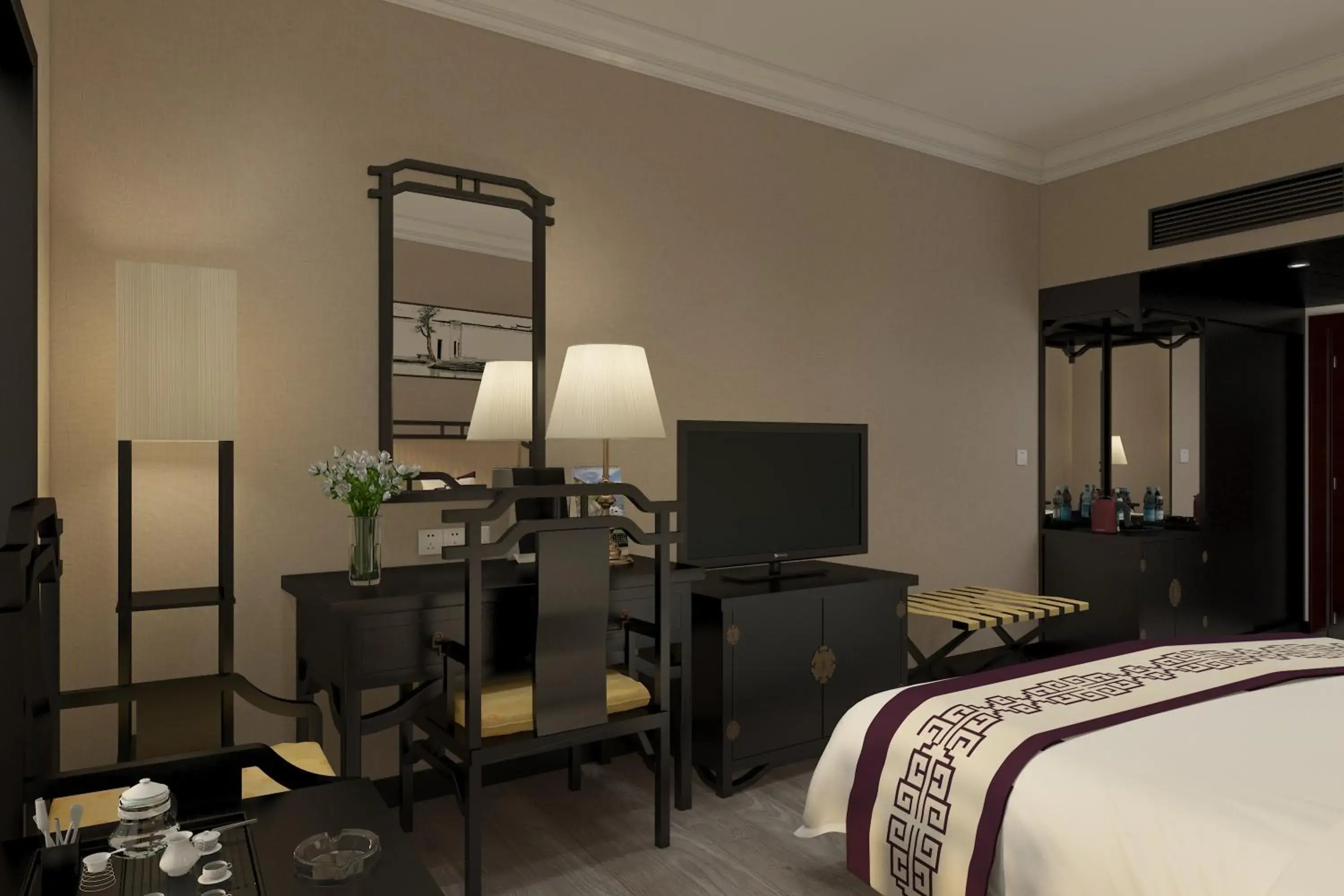 Bed in Yindo Jasper Hotel Zhuhai Bed in Yindo Jasper Hotel Zhuhai