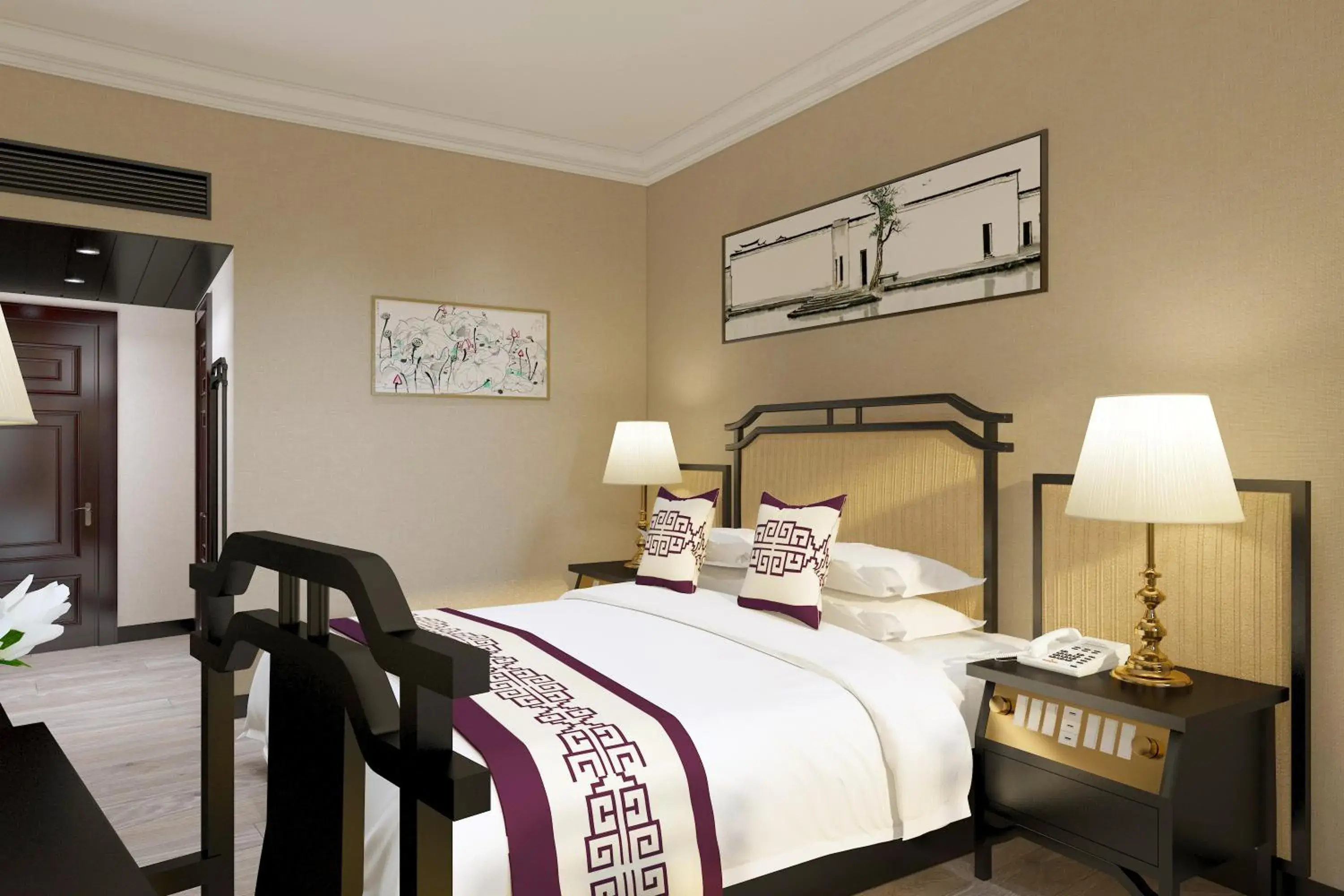 Bed in Yindo Jasper Hotel Zhuhai Bed in Yindo Jasper Hotel Zhuhai