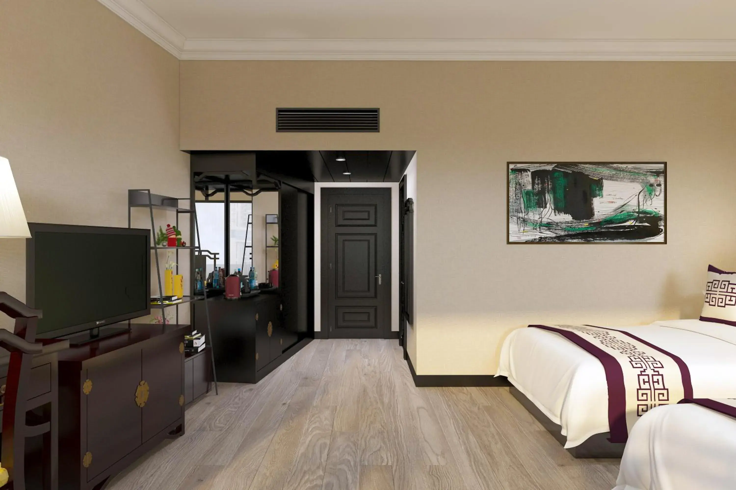 Bed in Yindo Jasper Hotel Zhuhai Bed in Yindo Jasper Hotel Zhuhai