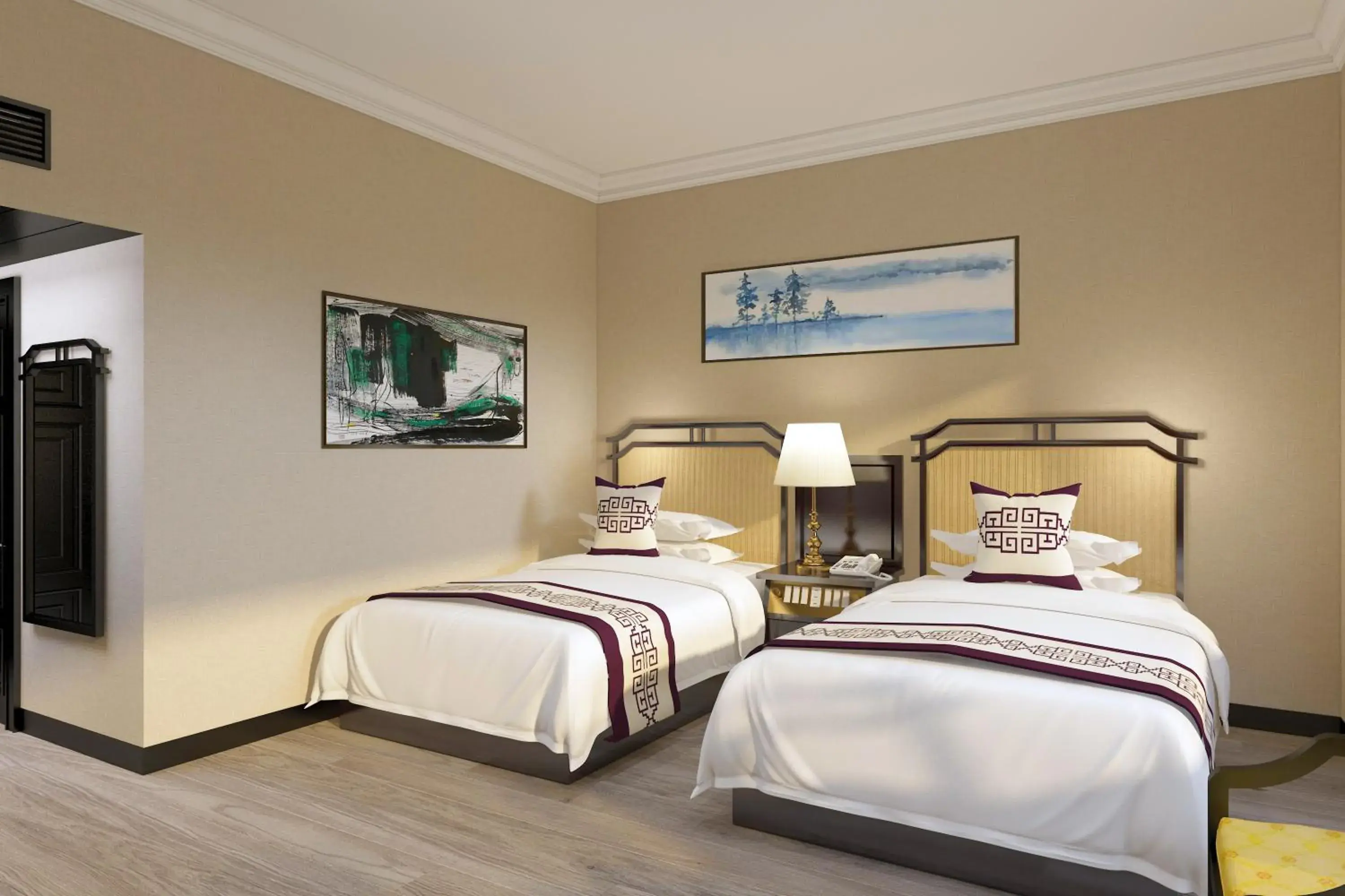 Bed in Yindo Jasper Hotel Zhuhai Bed in Yindo Jasper Hotel Zhuhai