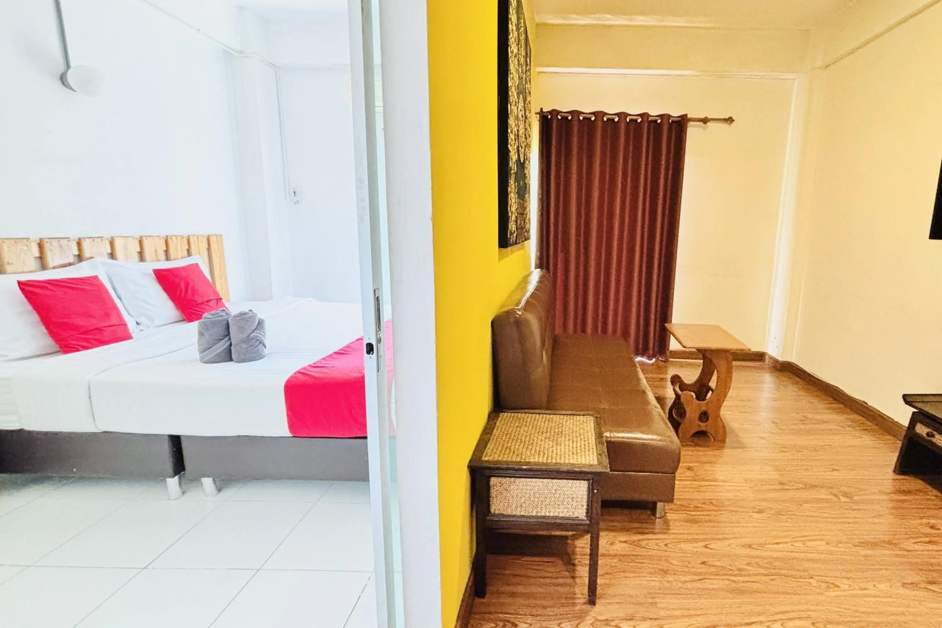 Bed in The Yak Cozy Chiang Mai