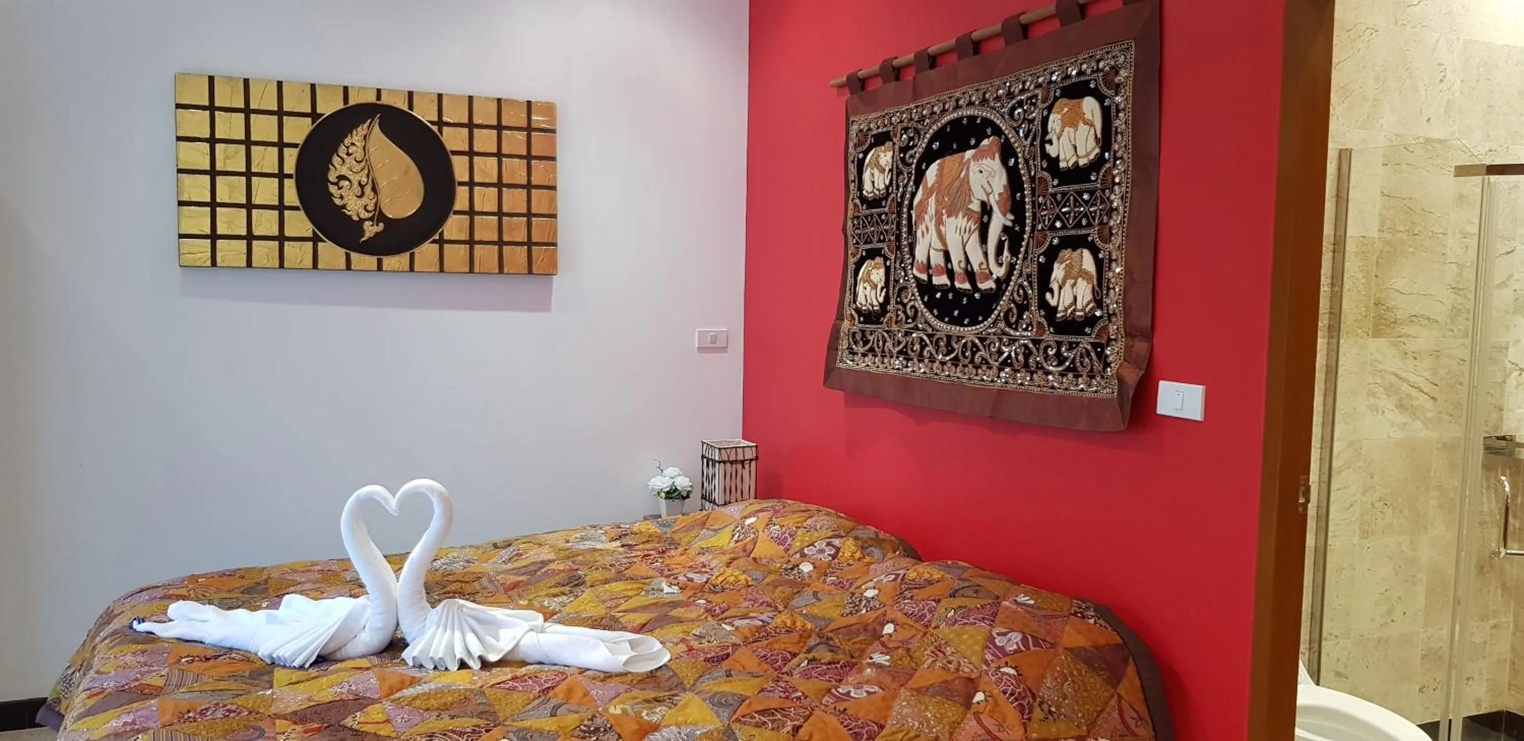 Bed in VIP Chain Resort Pool Villa