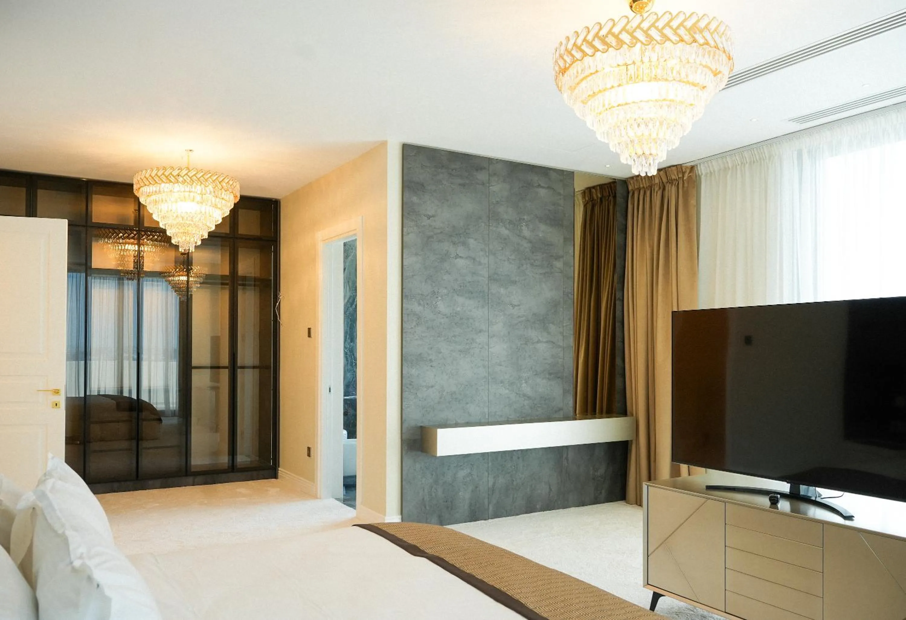 Bed in Hotel Building Stefan Resort I Nord