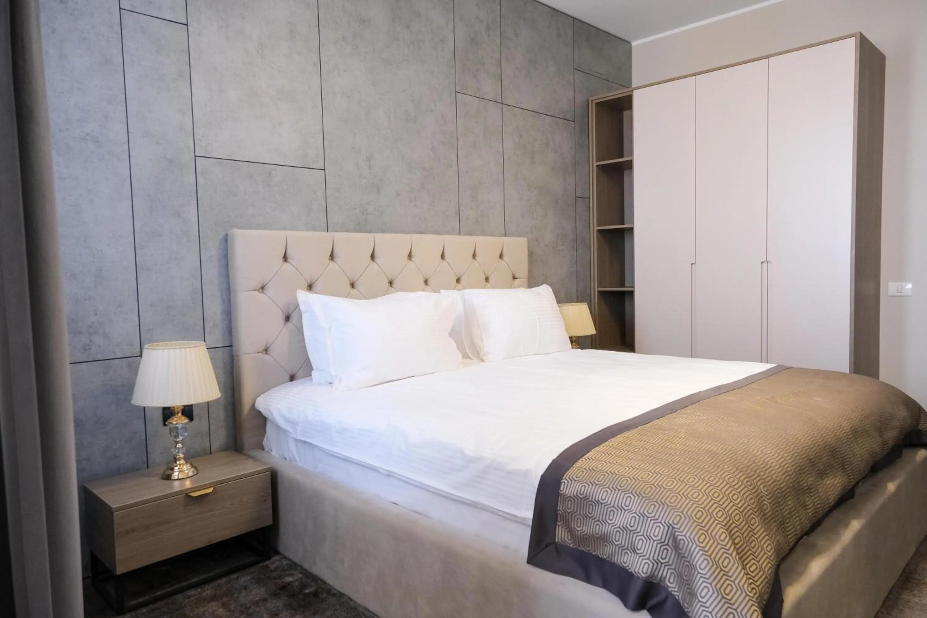 Bed in Hotel Building Stefan Resort I Nord