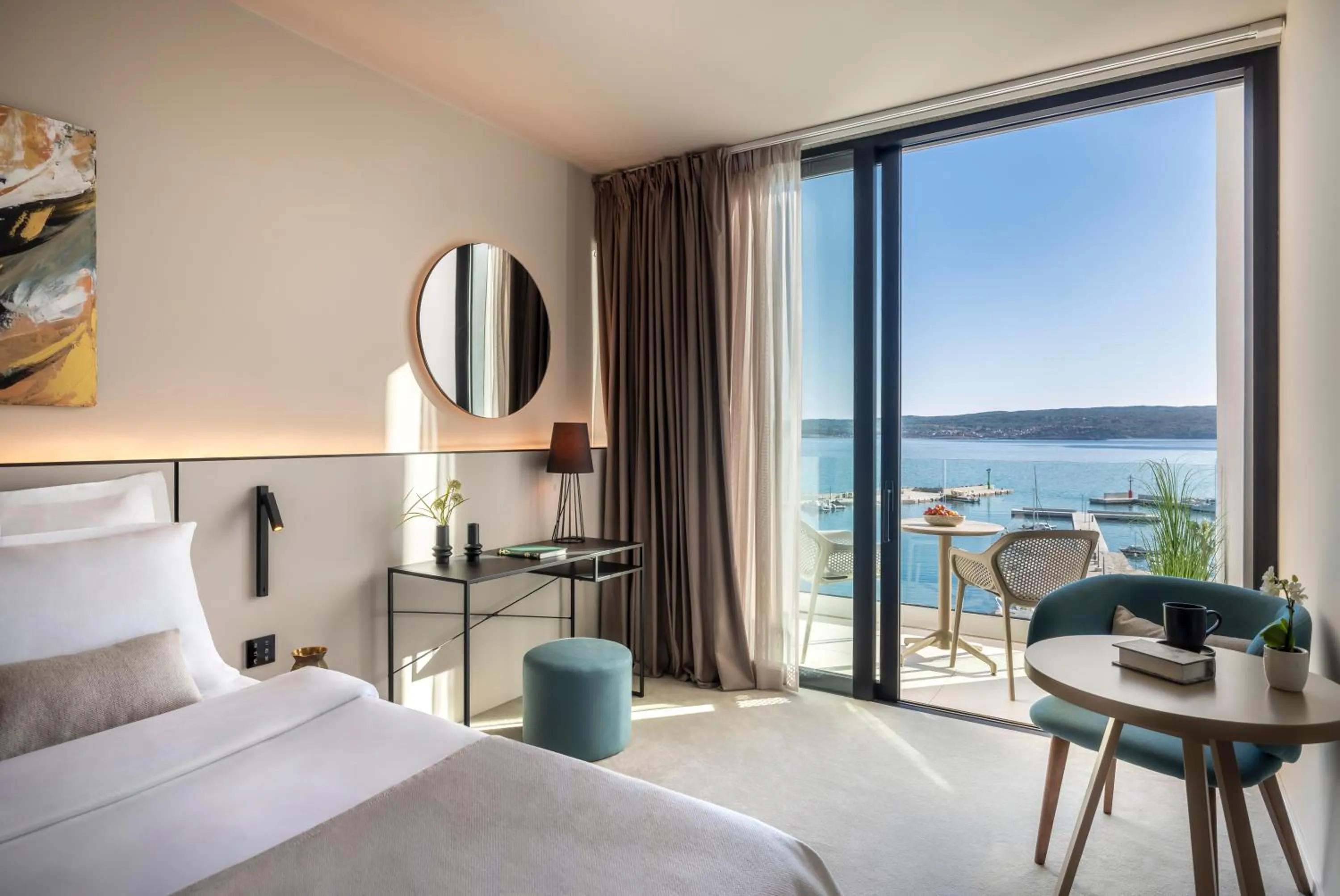 Bed in Aminess Younique Narrivi Hotel