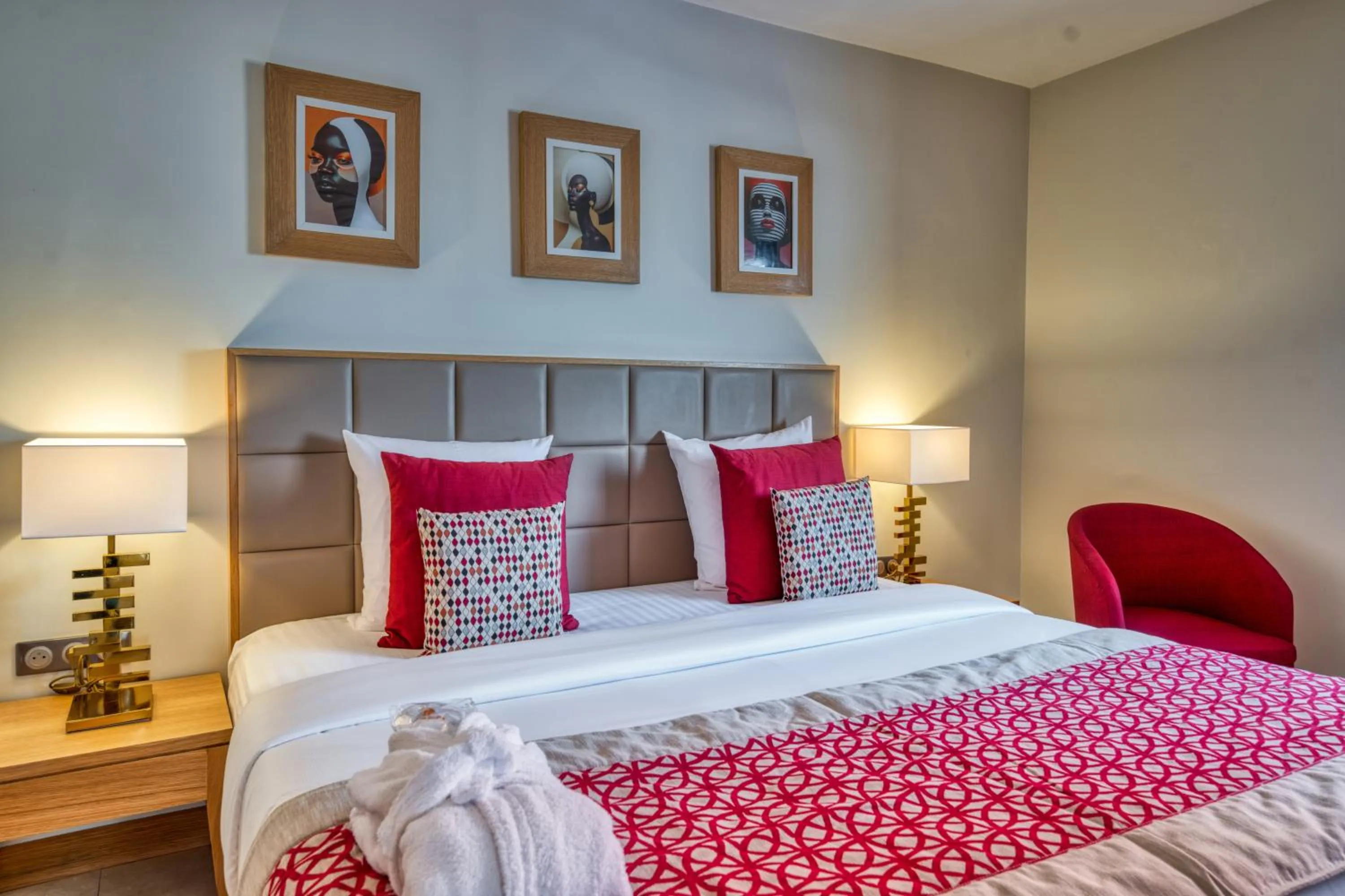 Bed in Azalaï Hôtel Dakar