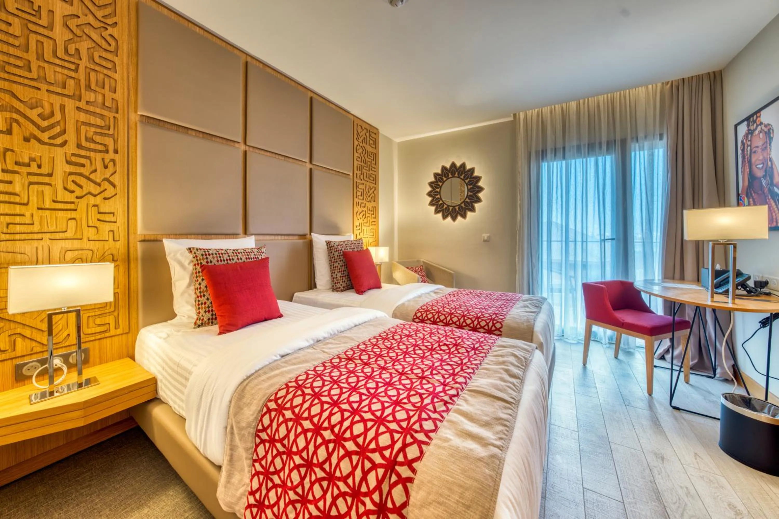 Bed in Azalaï Hôtel Dakar