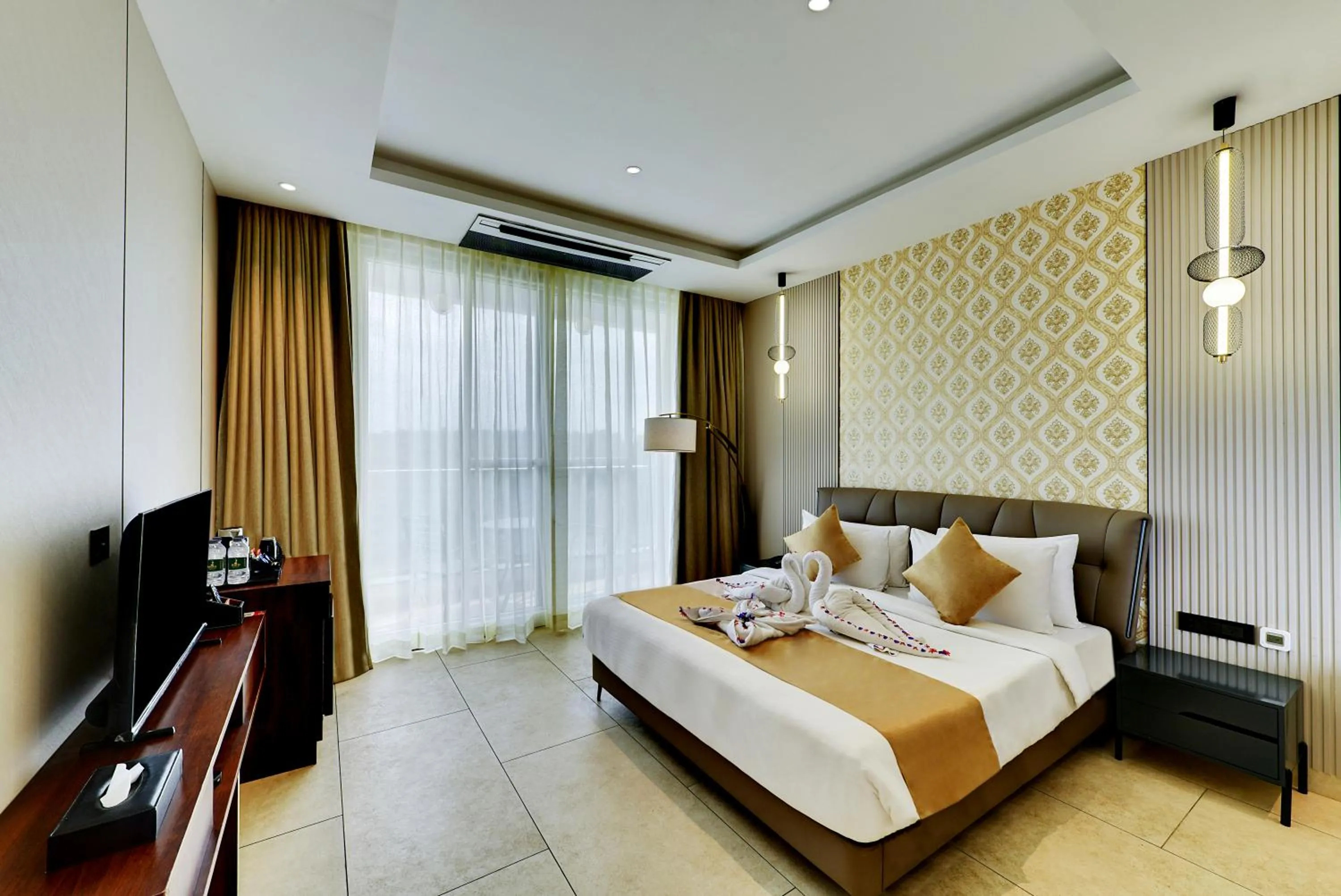 Bedroom, Bed in Sportico Resort Bangalore