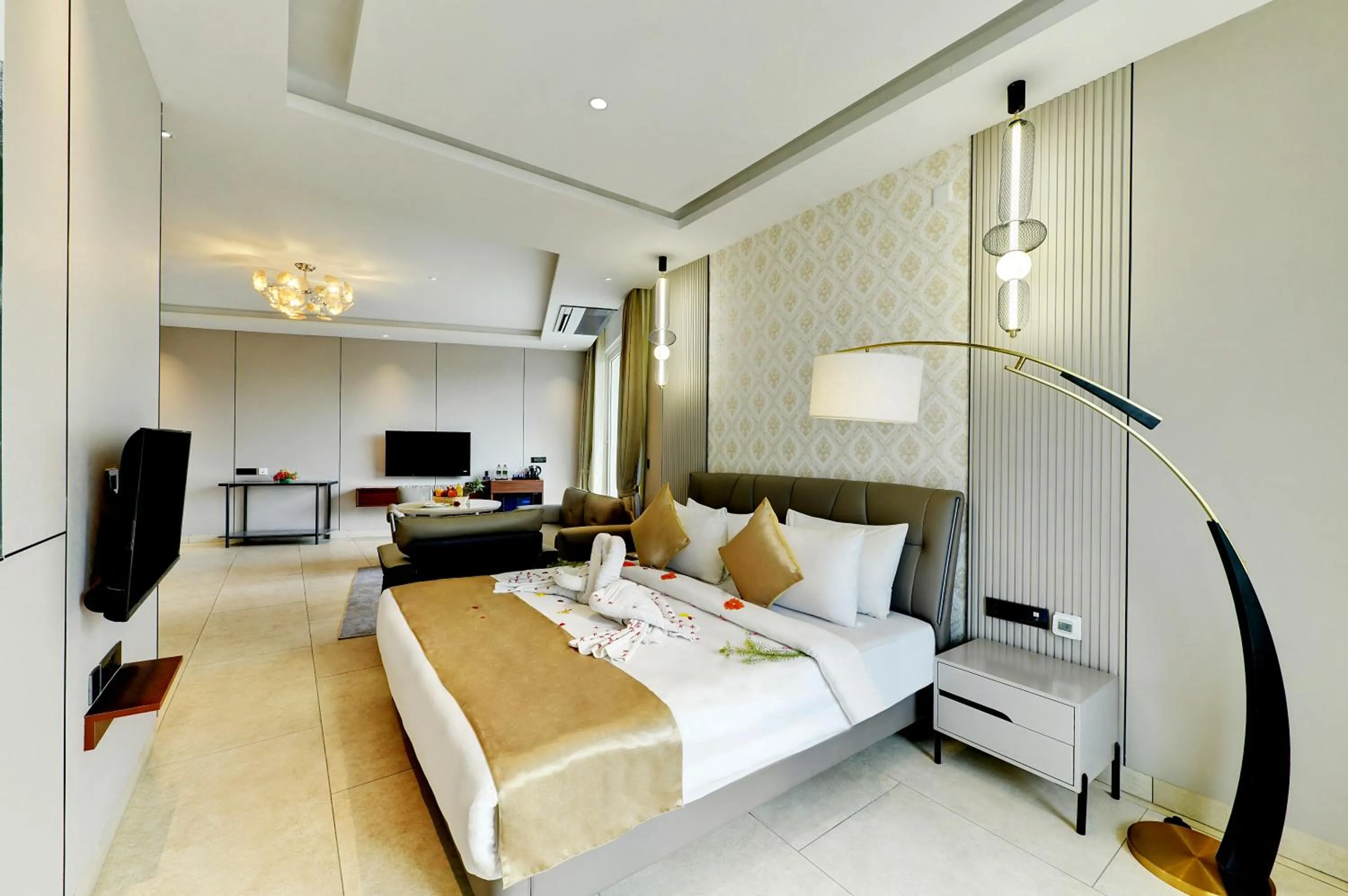 Bedroom, Bed in Sportico Resort Bangalore