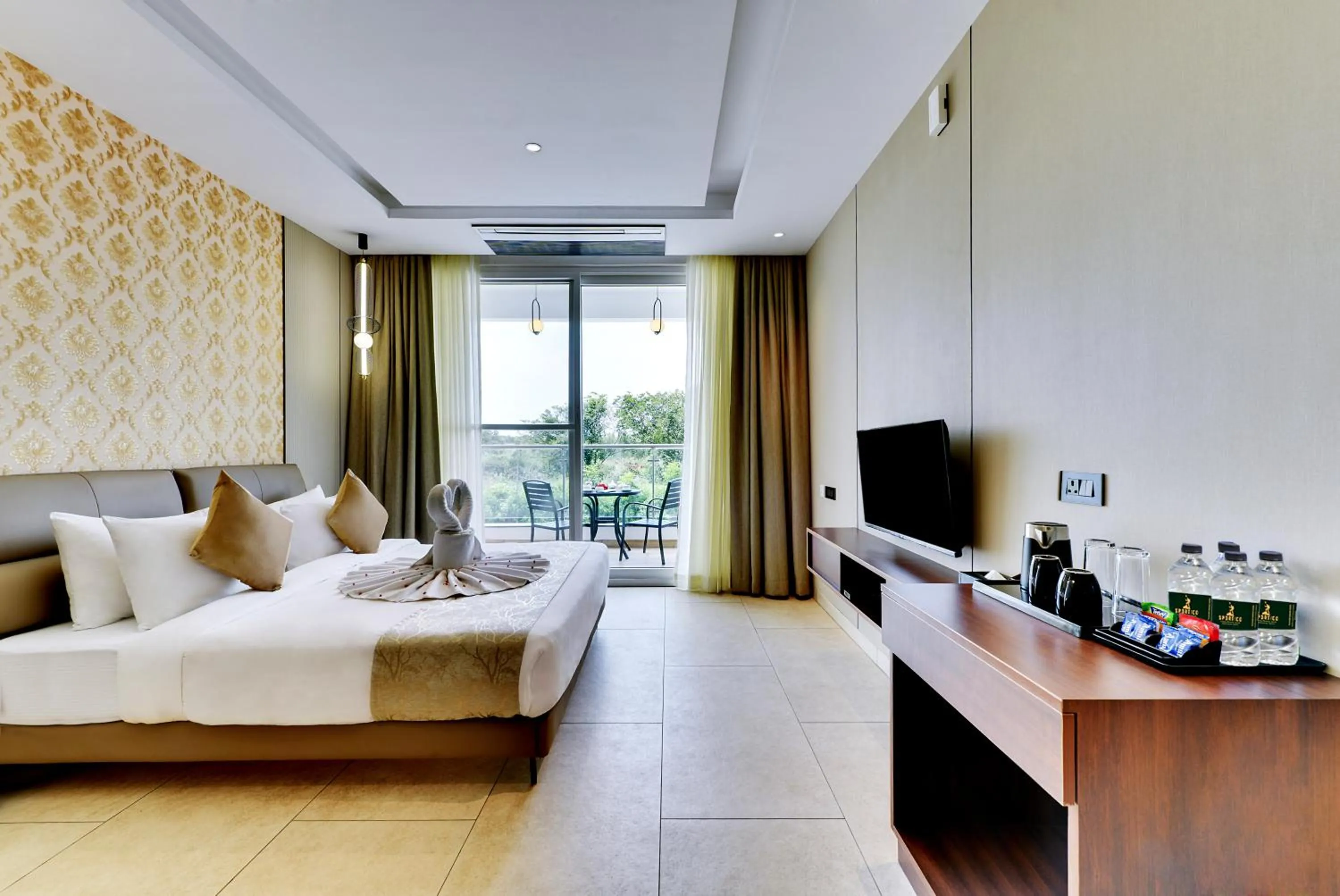 Bedroom, Bed in Sportico Resort Bangalore