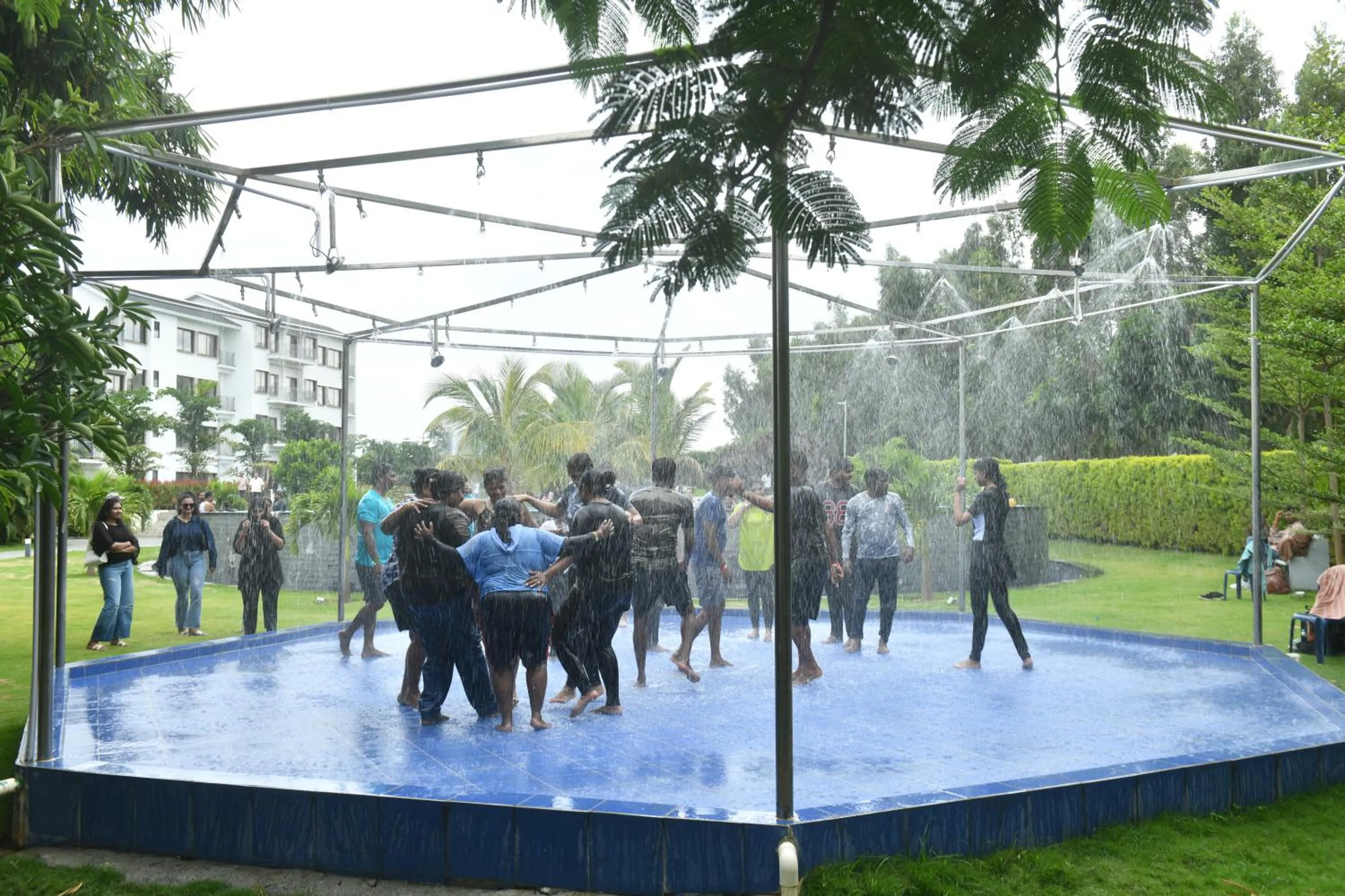 group of guests in Sportico Resort Bangalore