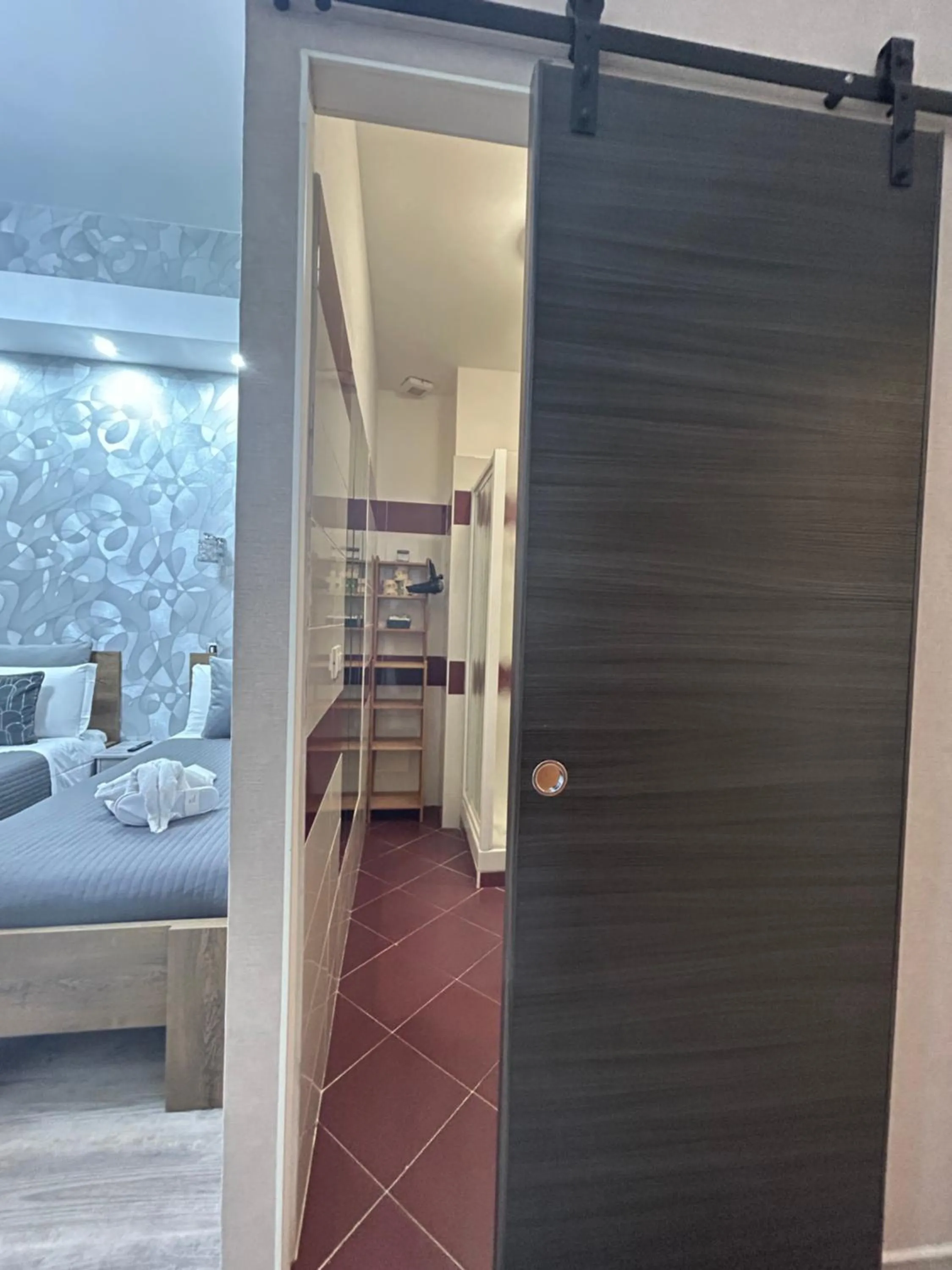 Bathroom, Bed in Vanella Rome Domus