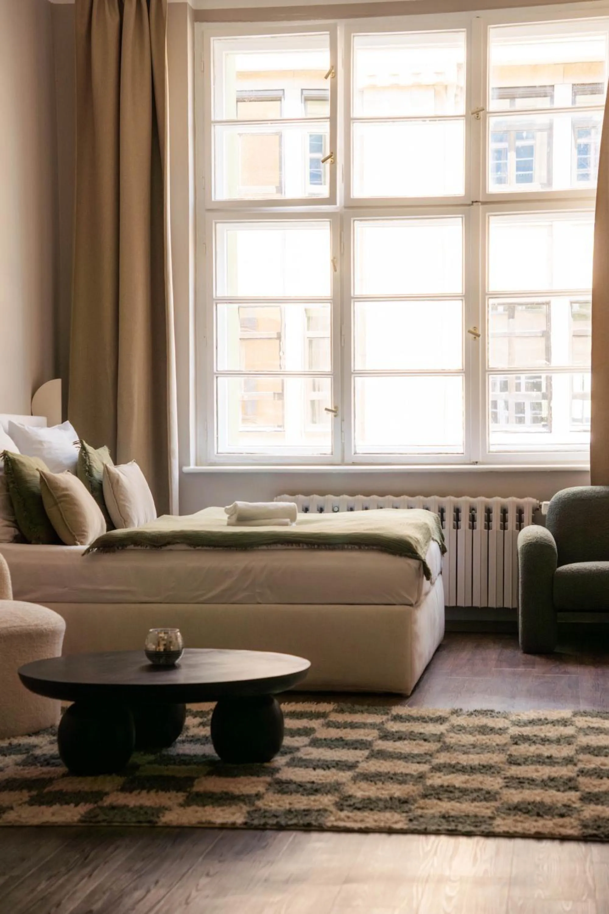 Bed in The Charming by Curt Suites