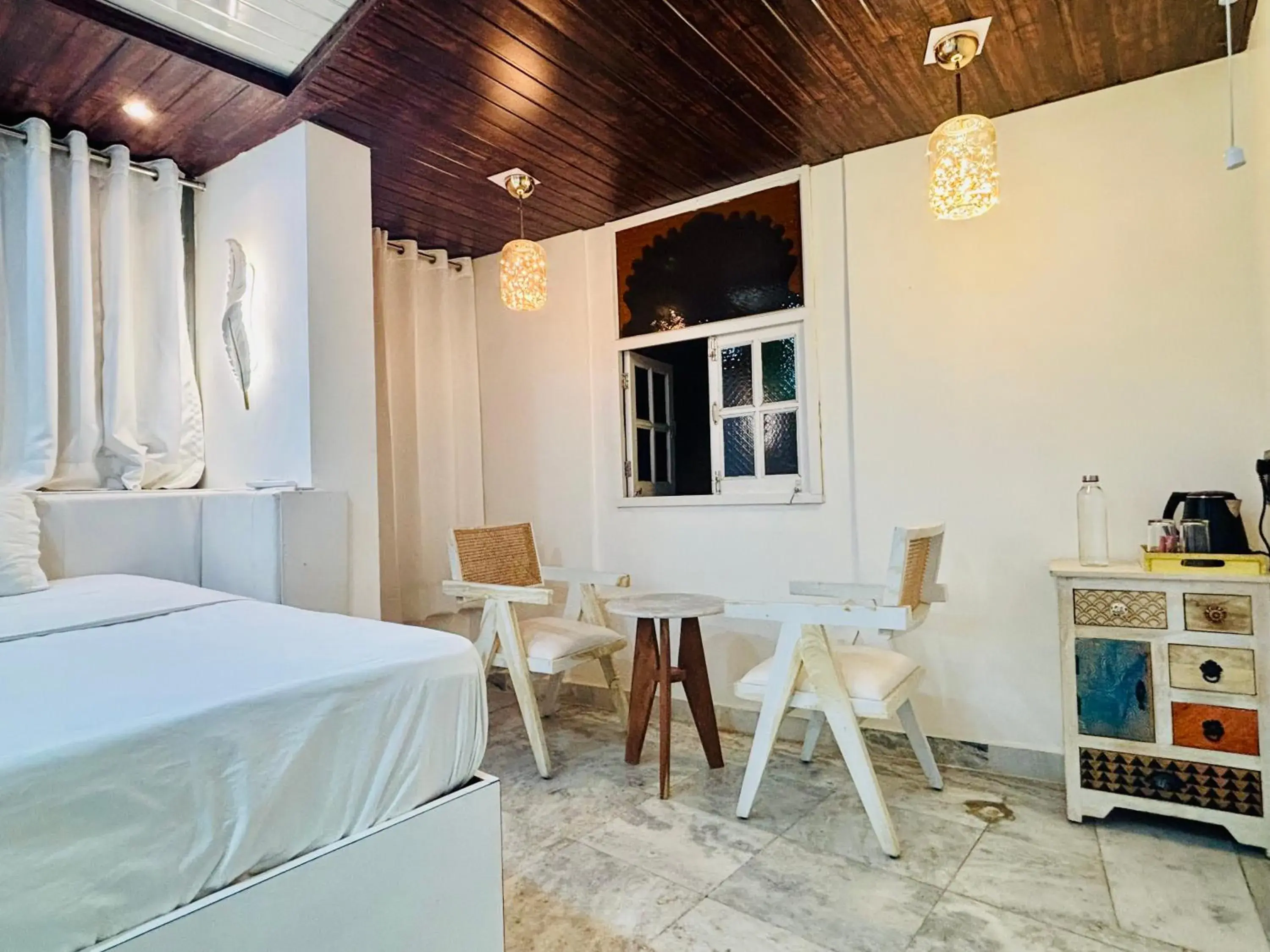 Seating area, Bed in 3 Raahi Udaipur Seating area, Bed in 3 Raahi Udaipur