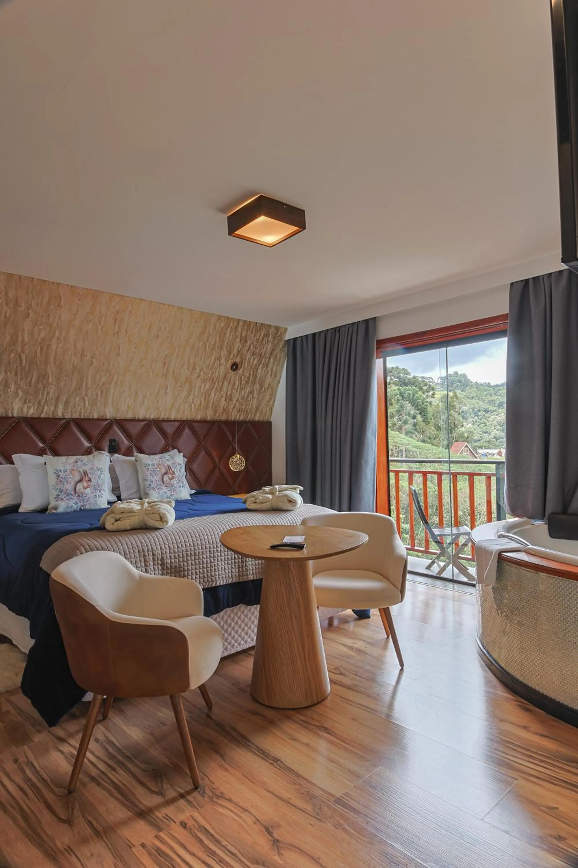 Bed in La Vita Pousada de Charme