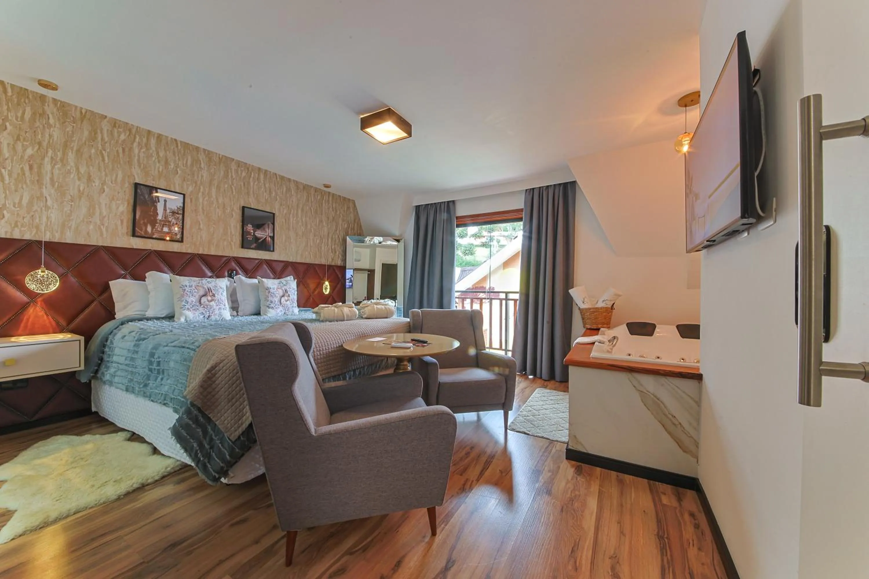 Bed in La Vita Pousada de Charme