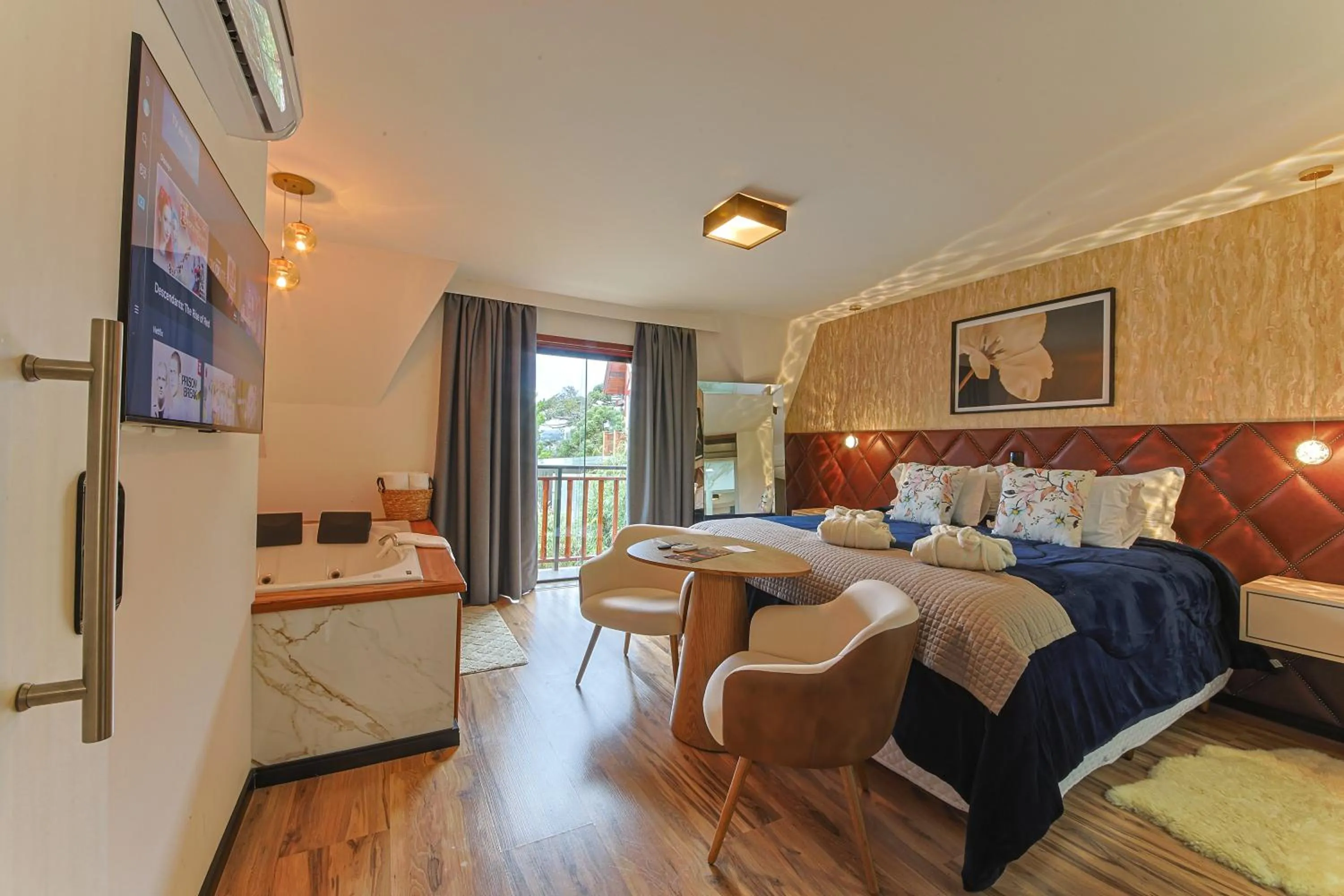 Bed in La Vita Pousada de Charme