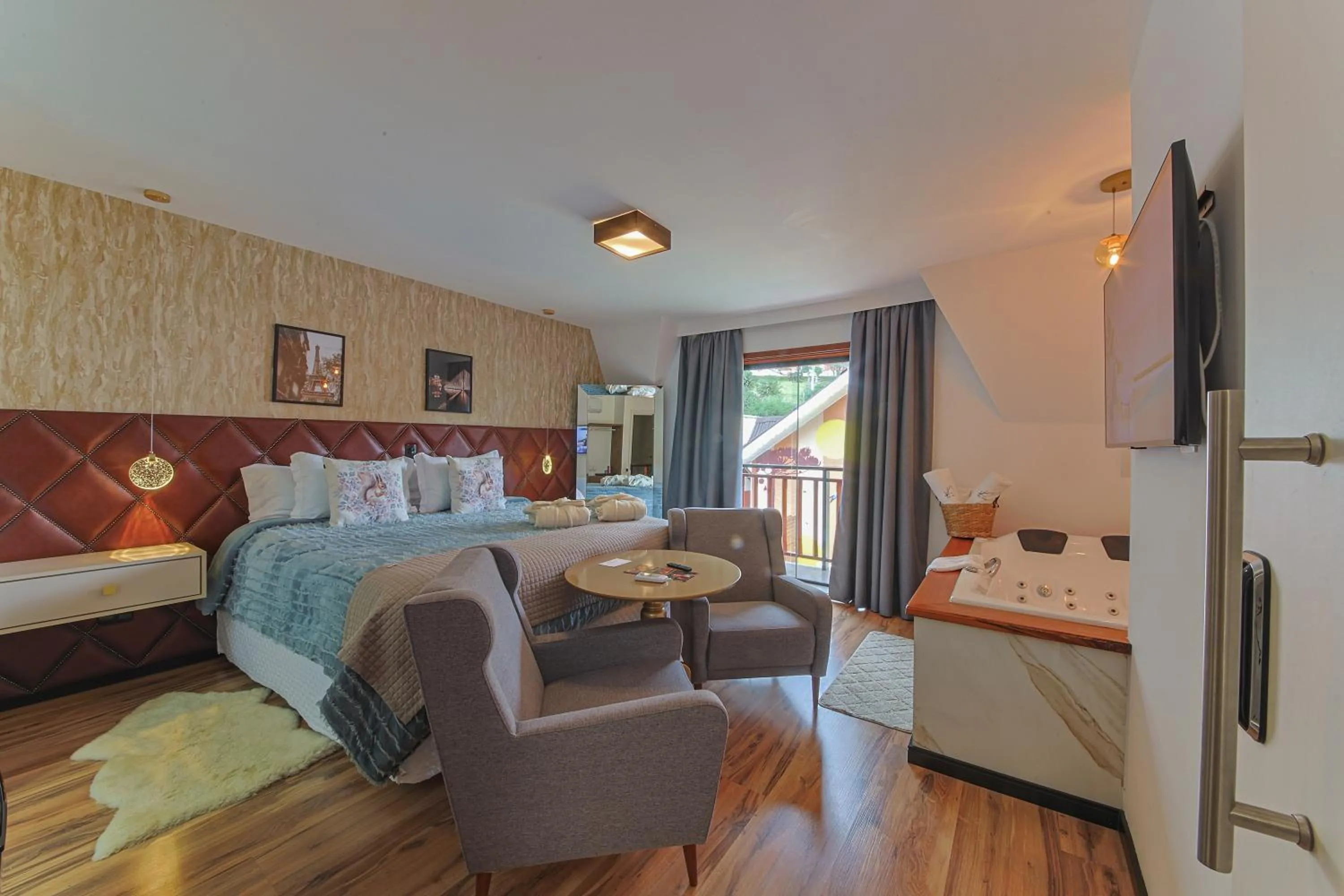 Bed in La Vita Pousada de Charme