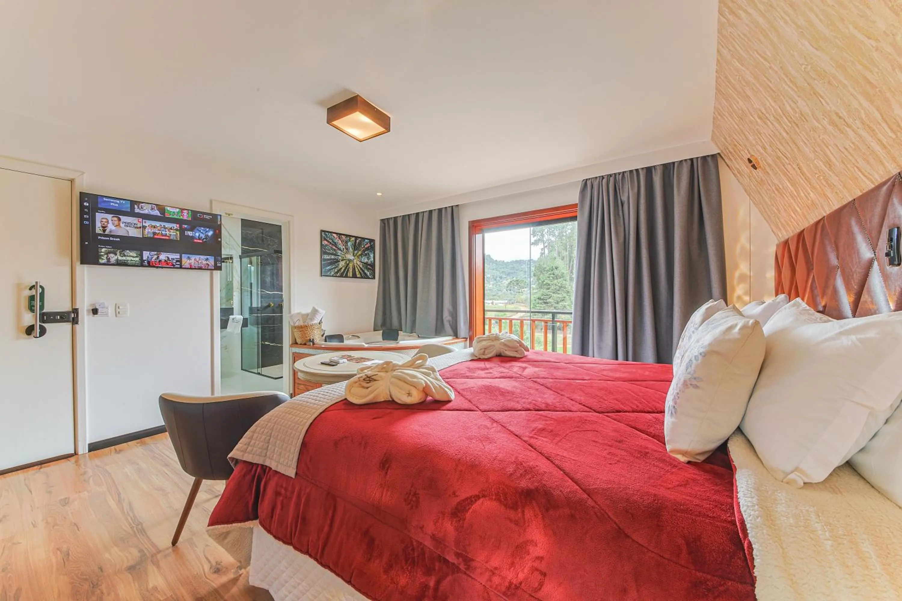 Bed in La Vita Pousada de Charme