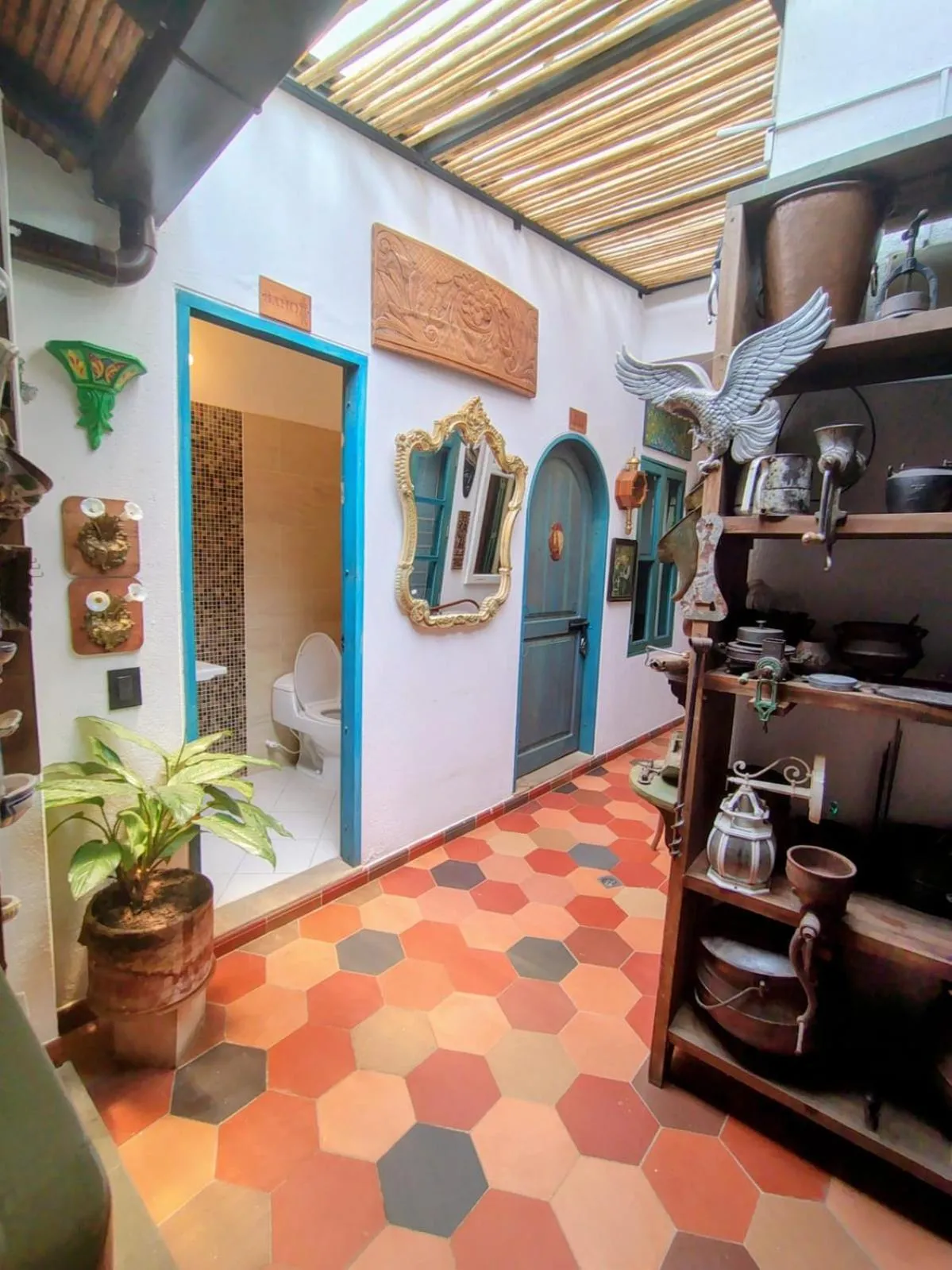 Seating area in Casa Silva - Hotel Cafe