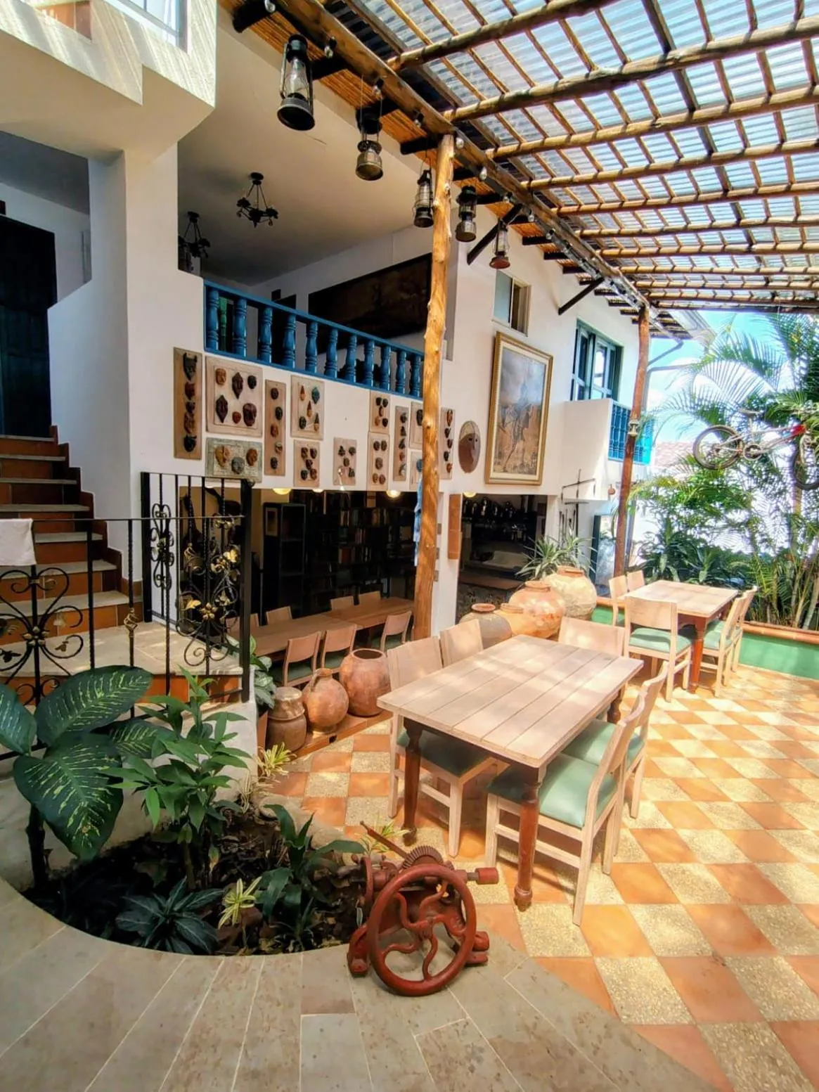 Patio in Casa Silva - Hotel Cafe
