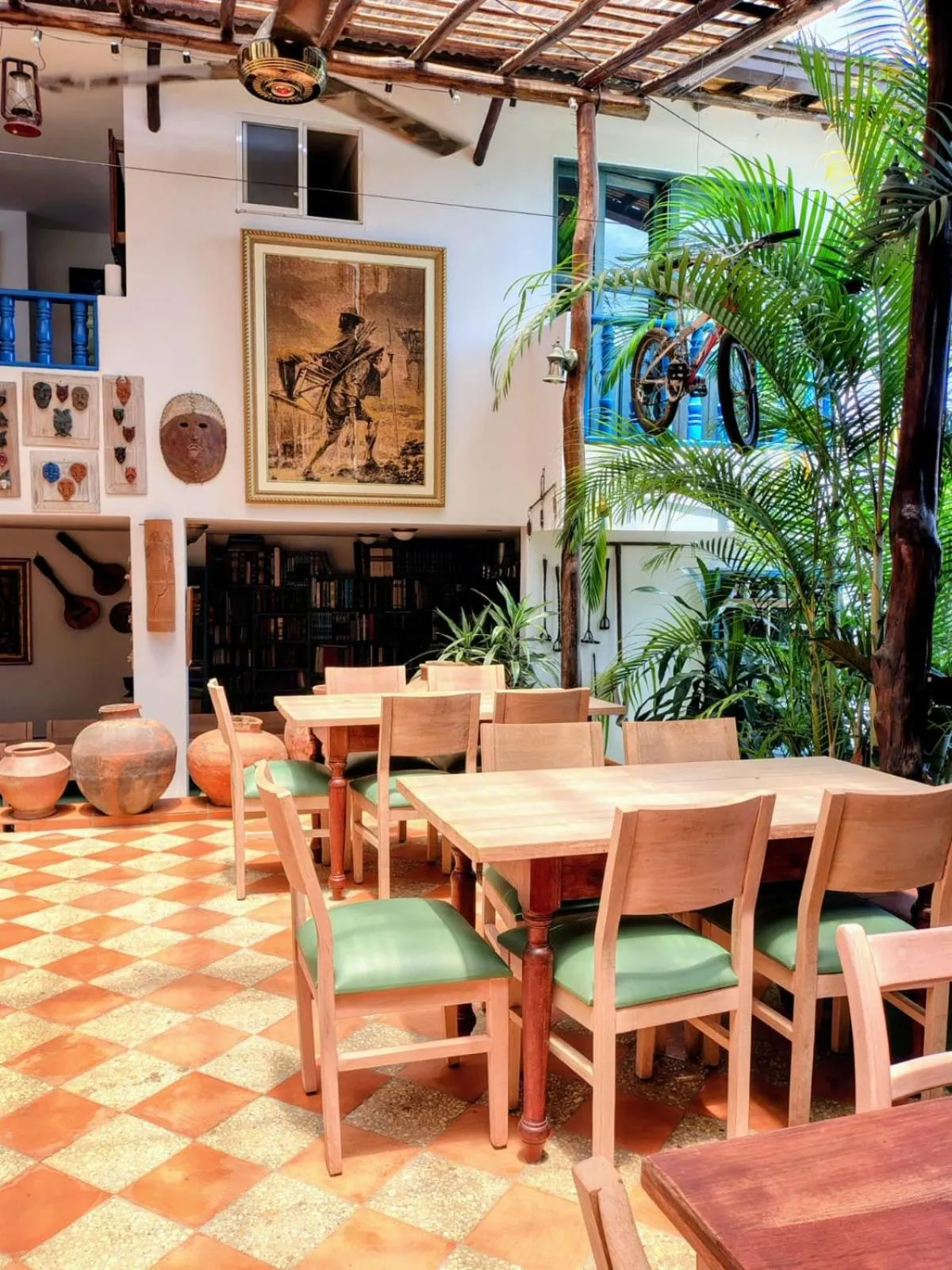 Patio in Casa Silva - Hotel Cafe