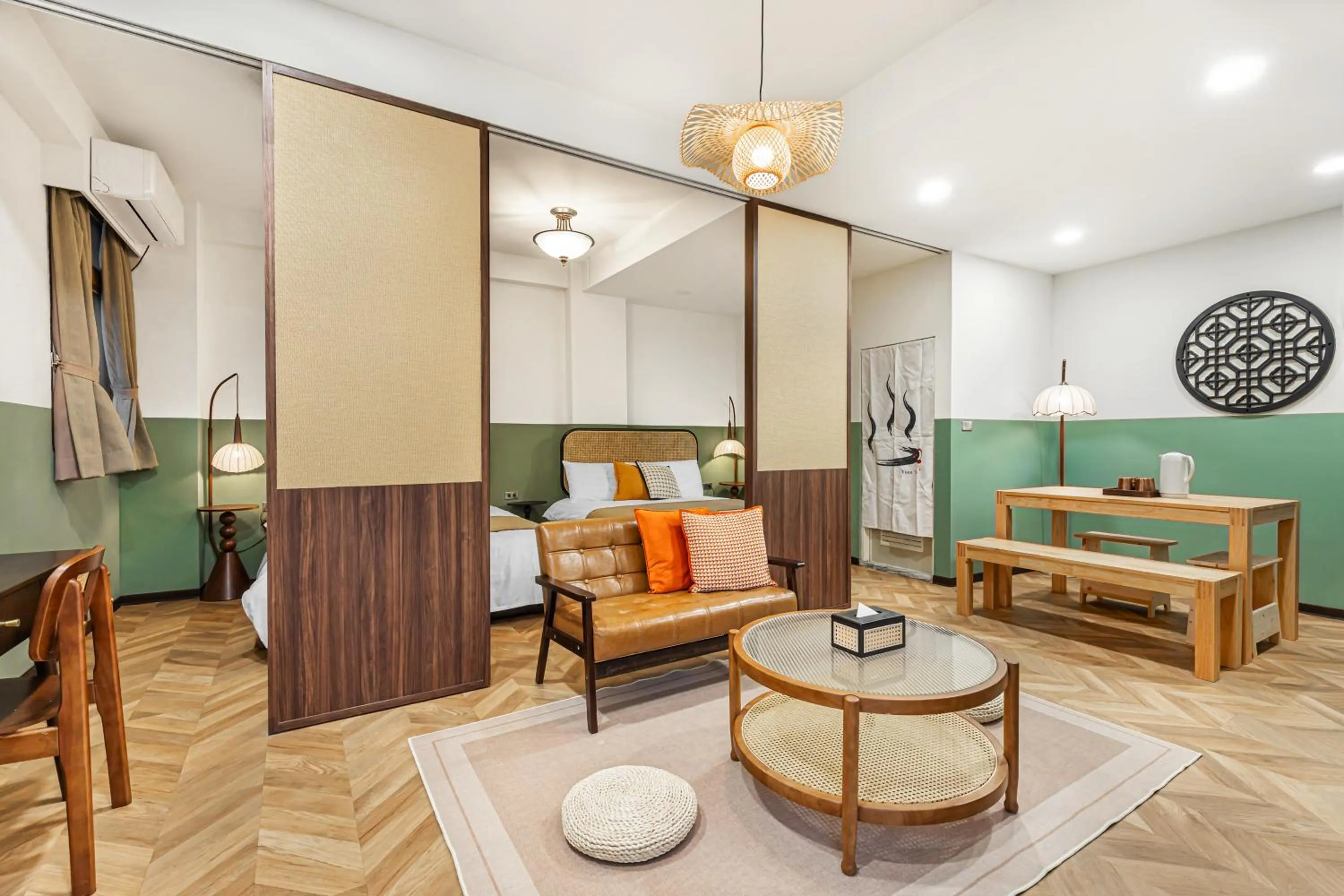 Bed in Jiufen Nostalgic Inn