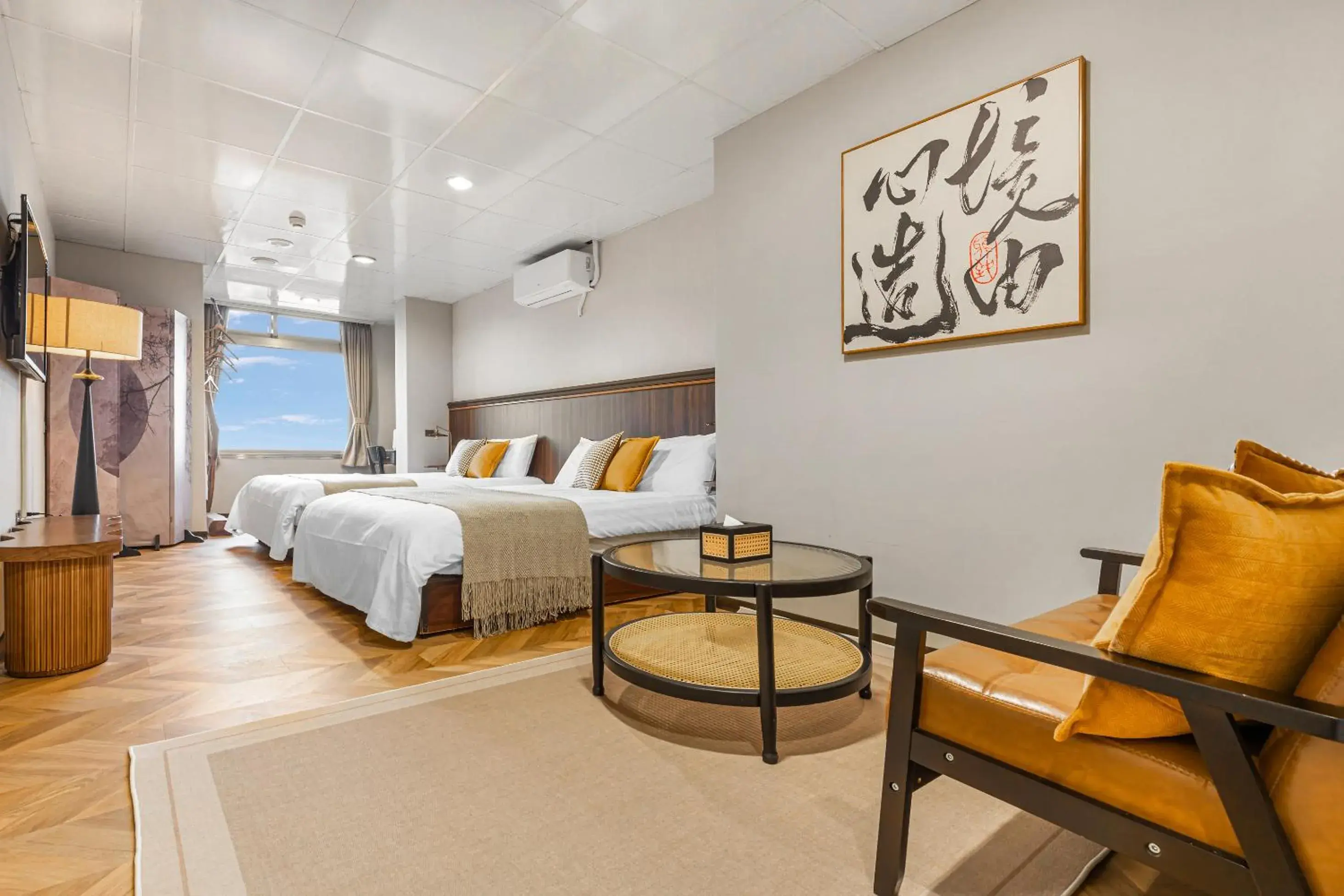 Photo of the whole room, Bed in Jiufen Nostalgic Inn Photo of the whole room, Bed in Jiufen Nostalgic Inn