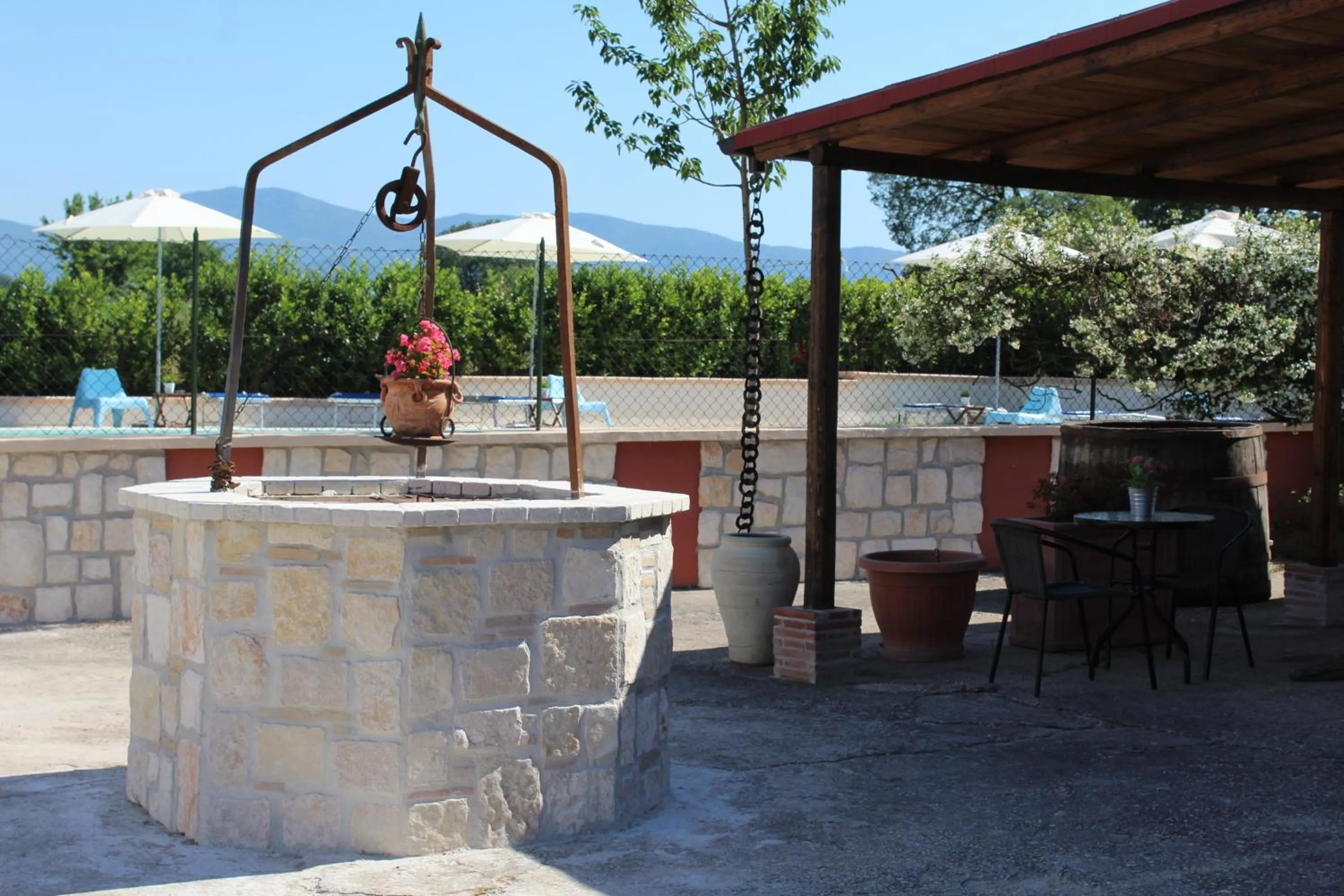 Patio in B&B Colle Cucchiara