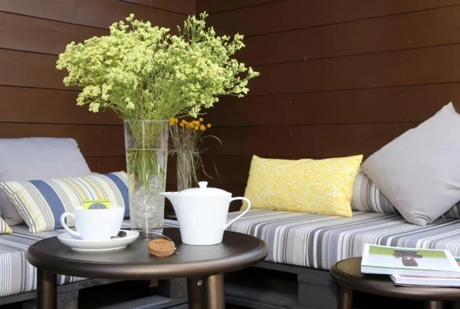 Seating area in Chalet hôtel le Whymper