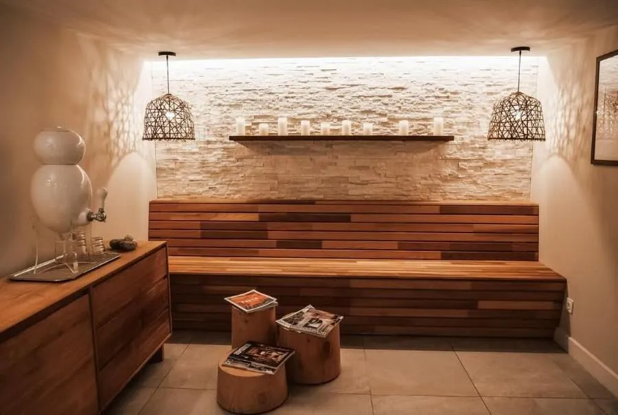 Sauna in Chalet hôtel le Whymper