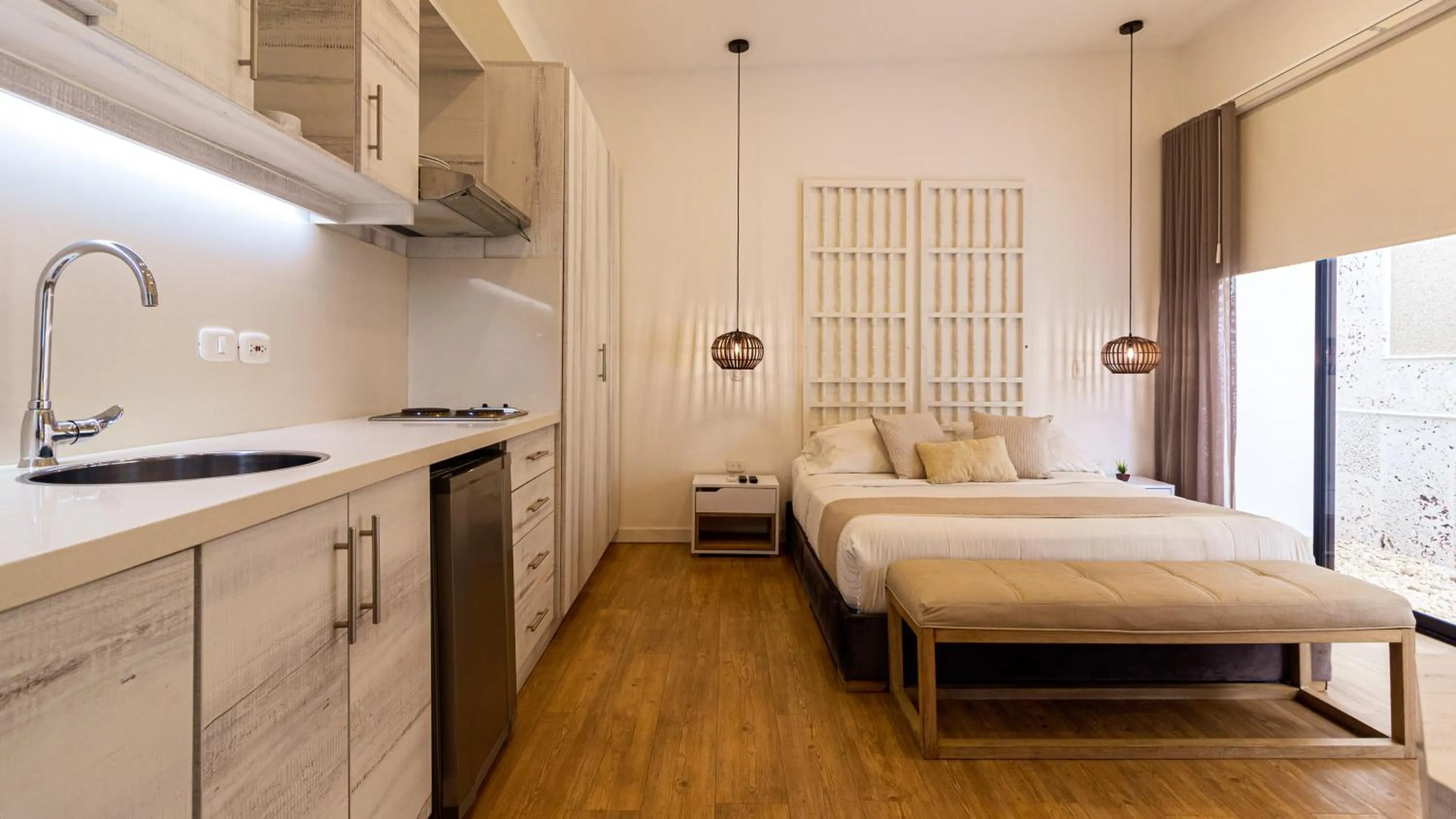 Bed in Cartagena Suites de Manga