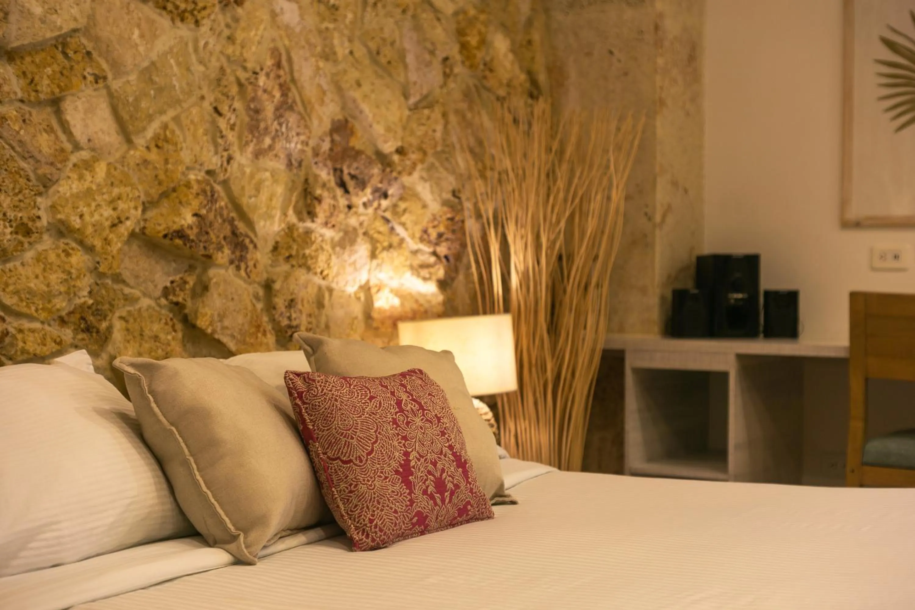 Bed in Cartagena Suites de Manga