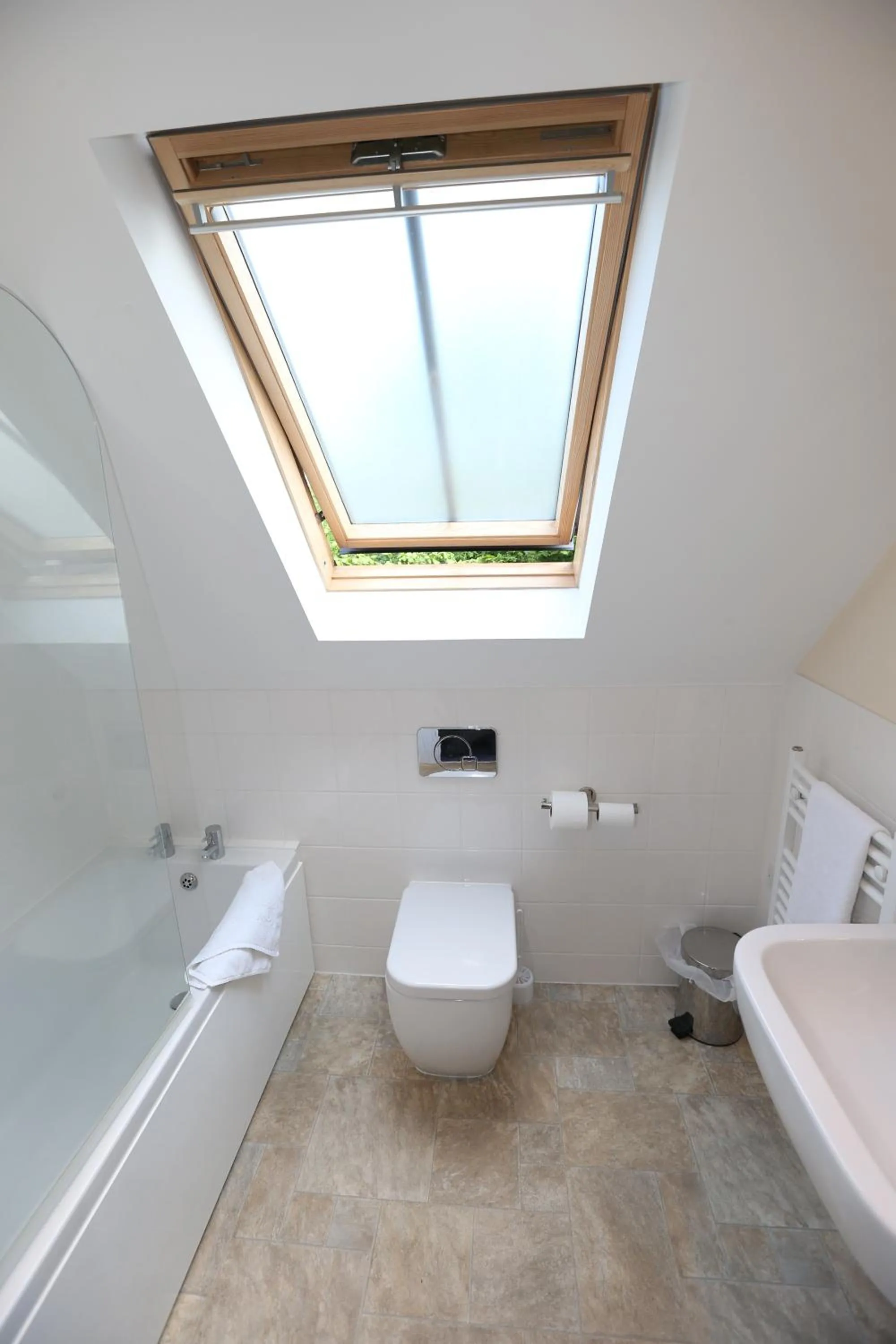 Bathroom in Corner House Hotel Gatwick with bookable Holiday parking