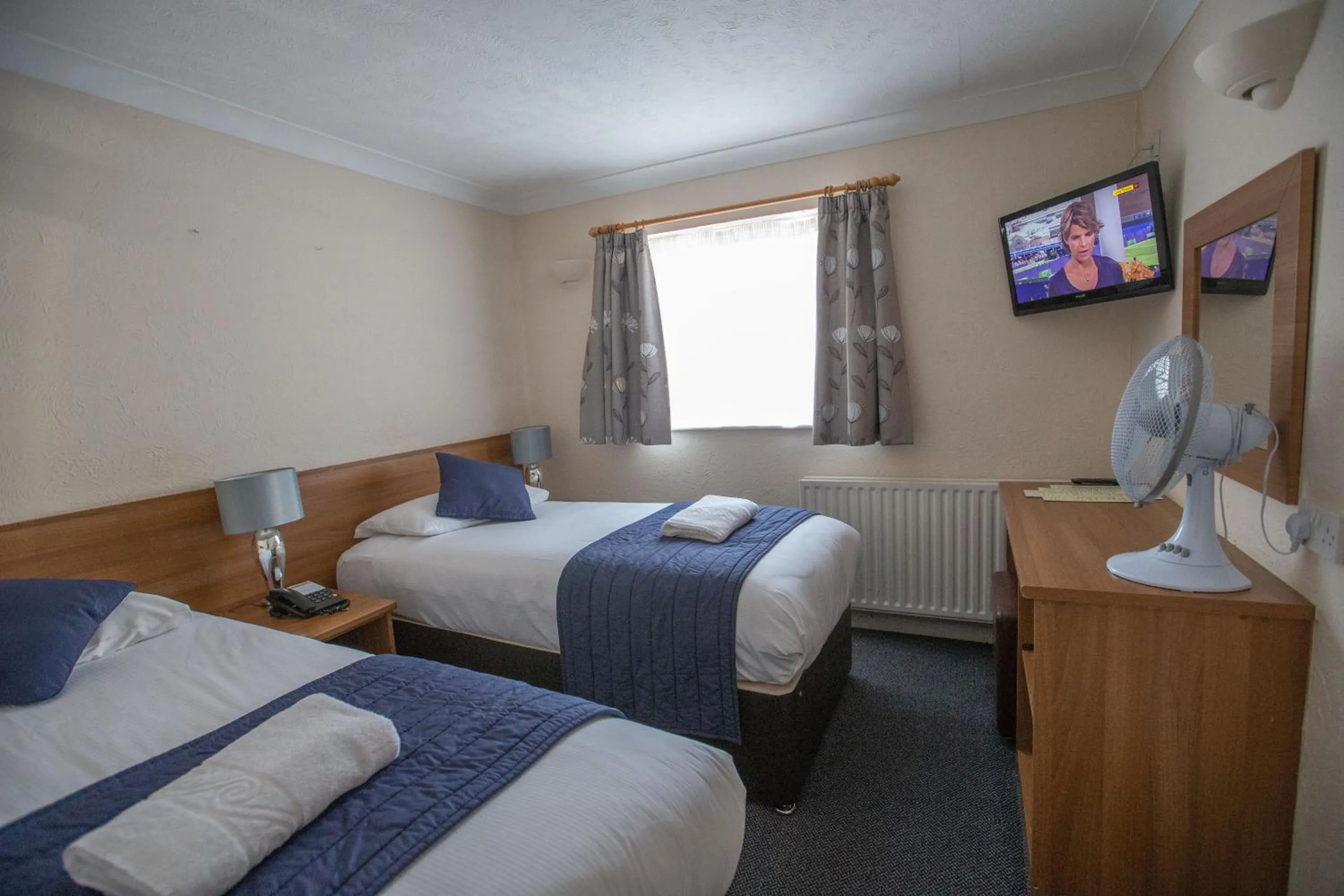 Bedroom, Bed in Corner House Hotel Gatwick with bookable Holiday parking