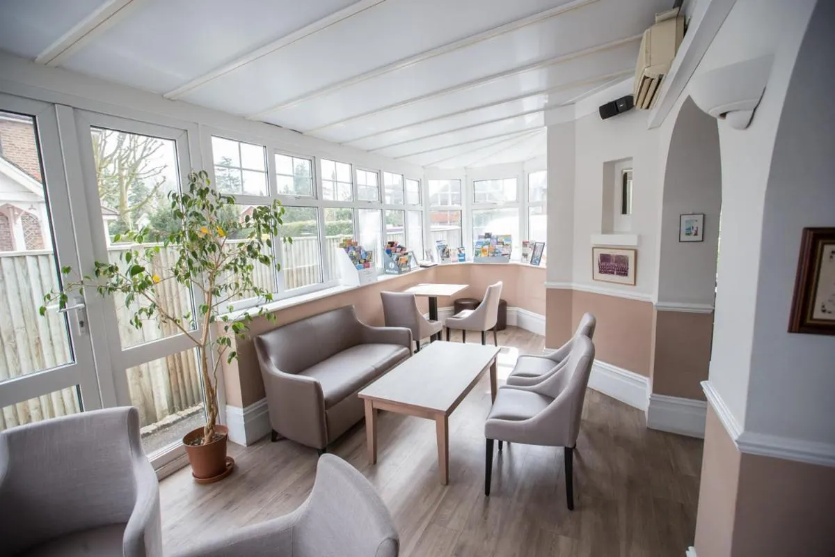 Seating area in Corner House Hotel Gatwick with bookable Holiday parking