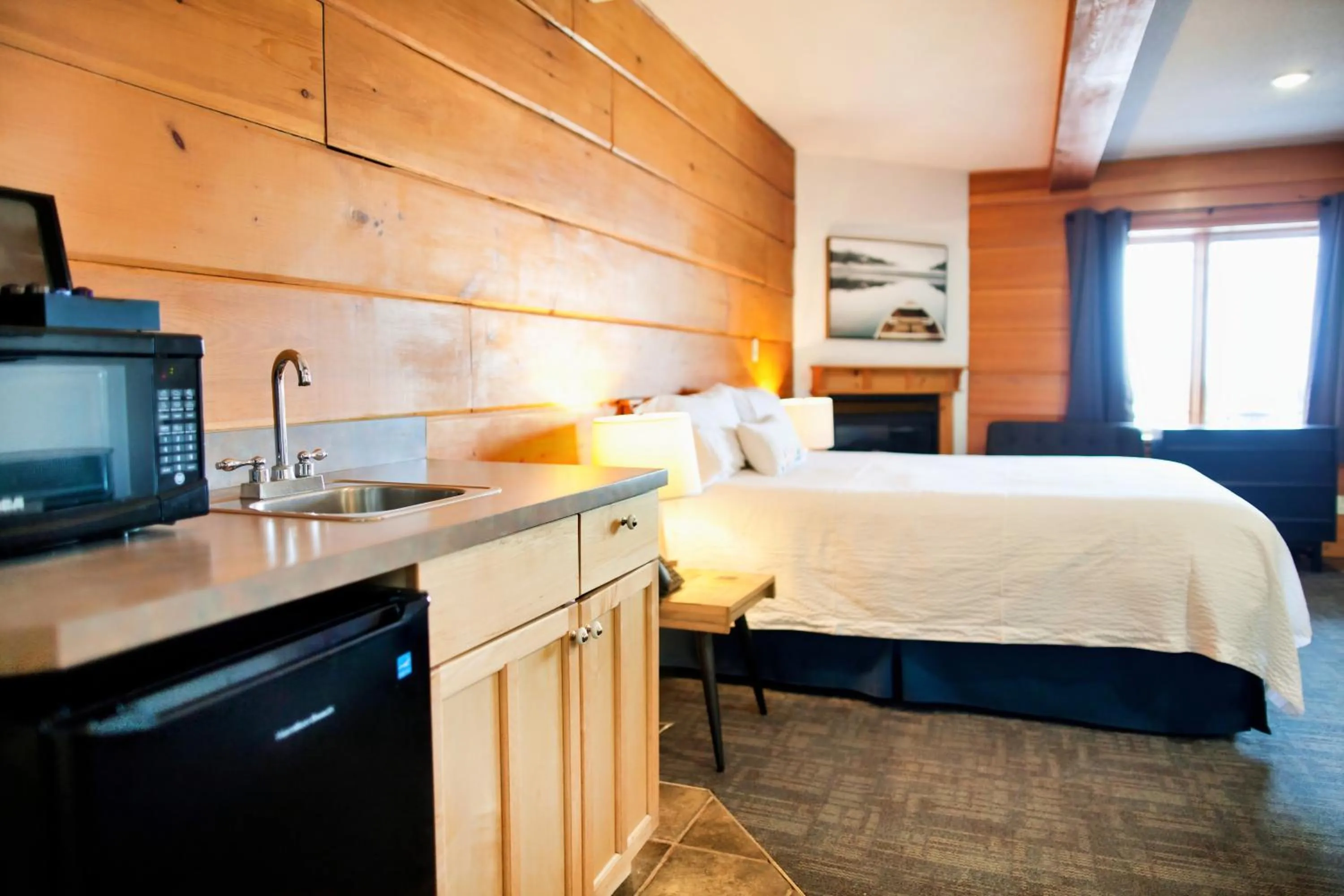 Bed in Terrace Suites