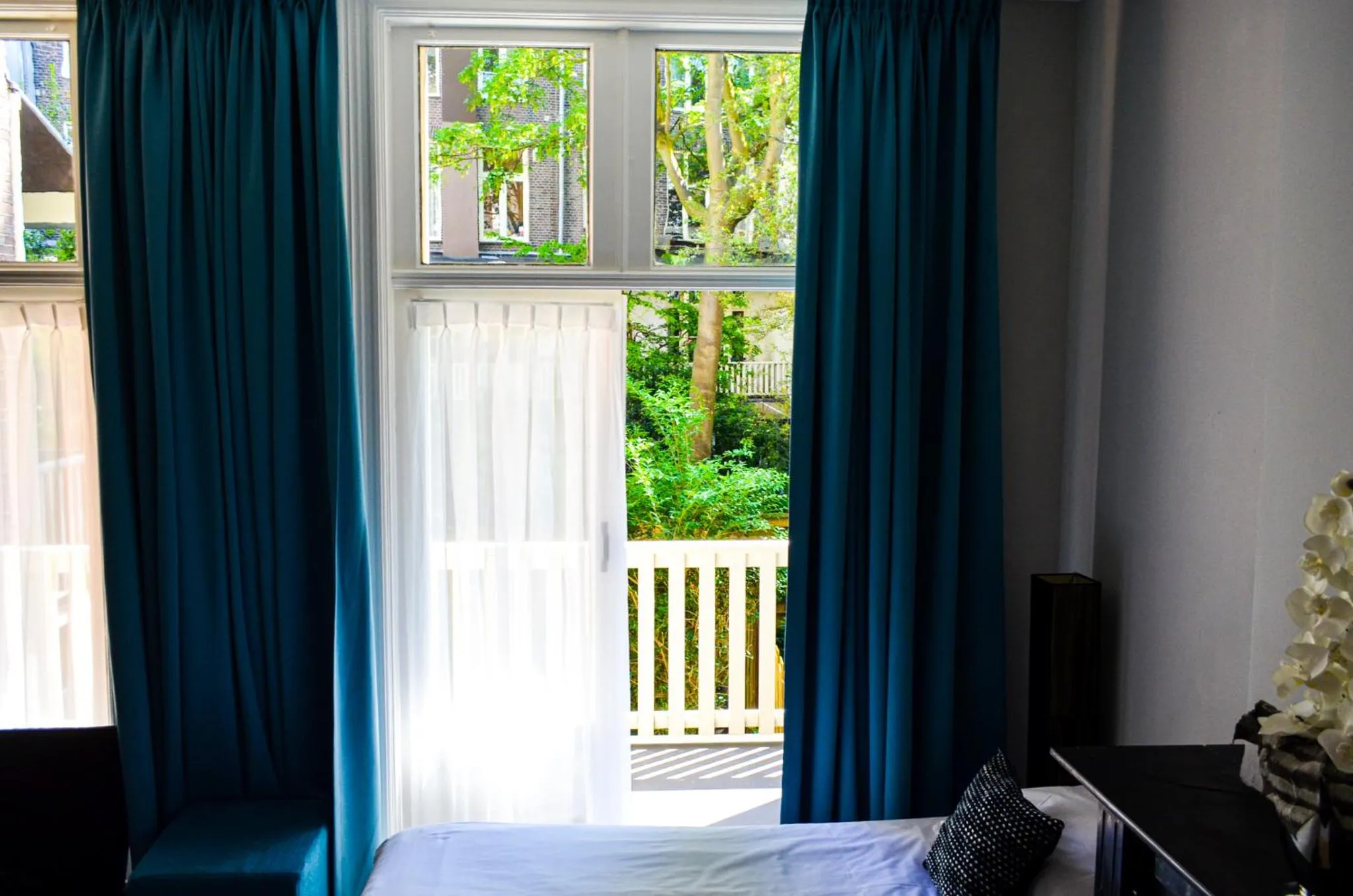 Balcony/Terrace, Bed in Family Hotel Kooyk