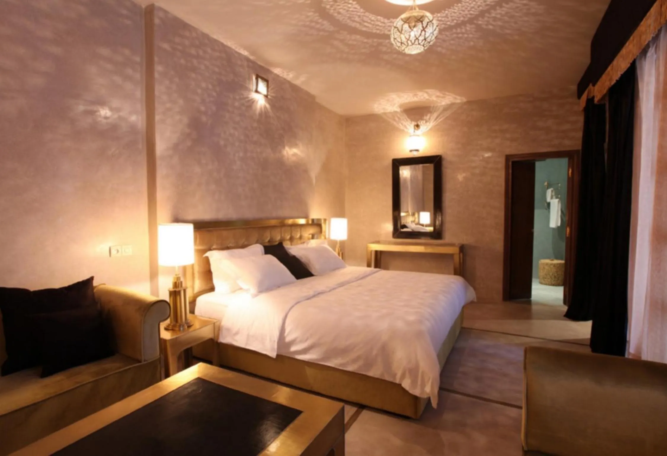 Bed in Riad Joya