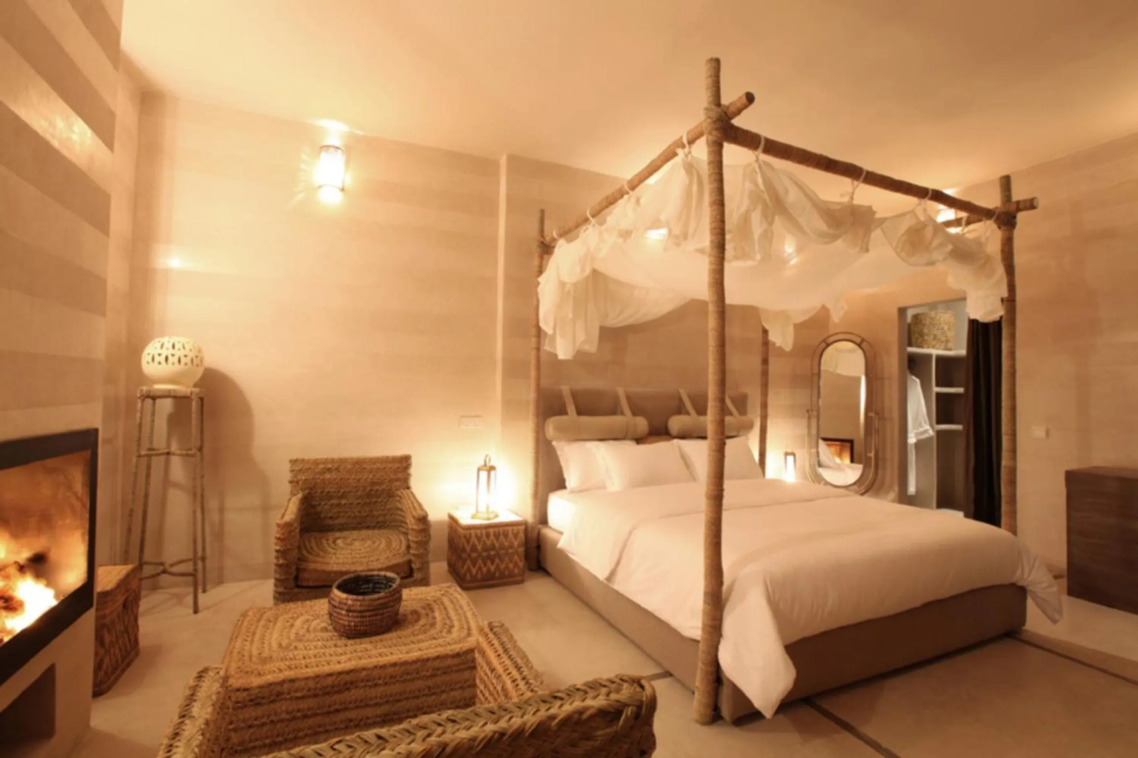 Bed in Riad Joya