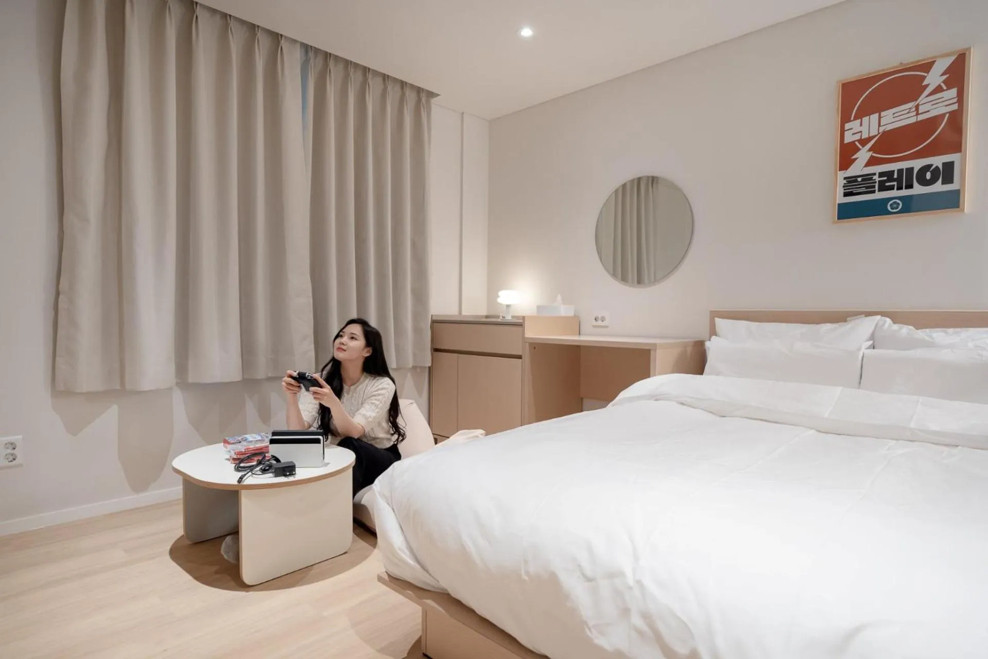 Bed in Anook Hotel Daejeon Daeheung