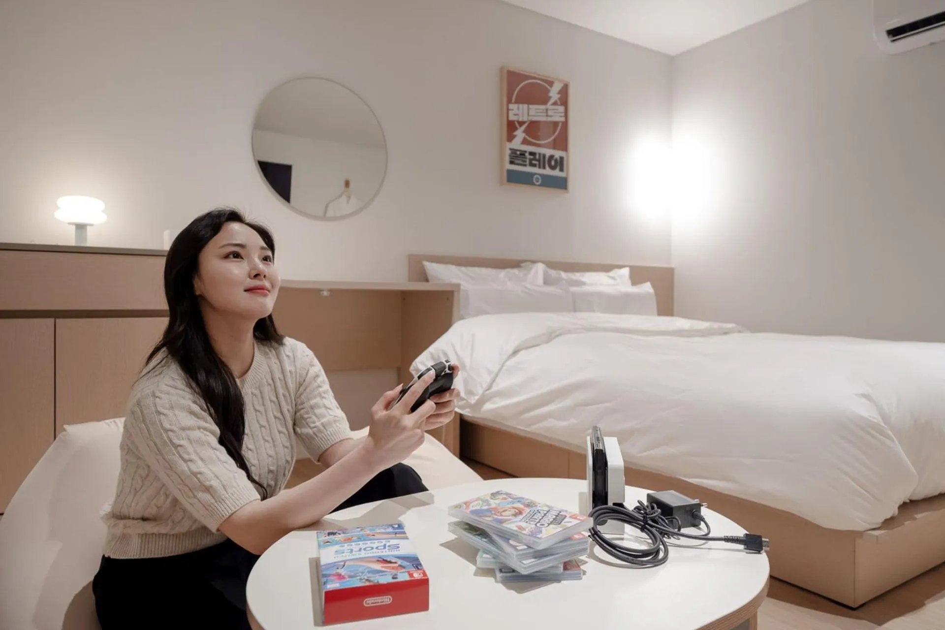 Bed in Anook Hotel Daejeon Daeheung