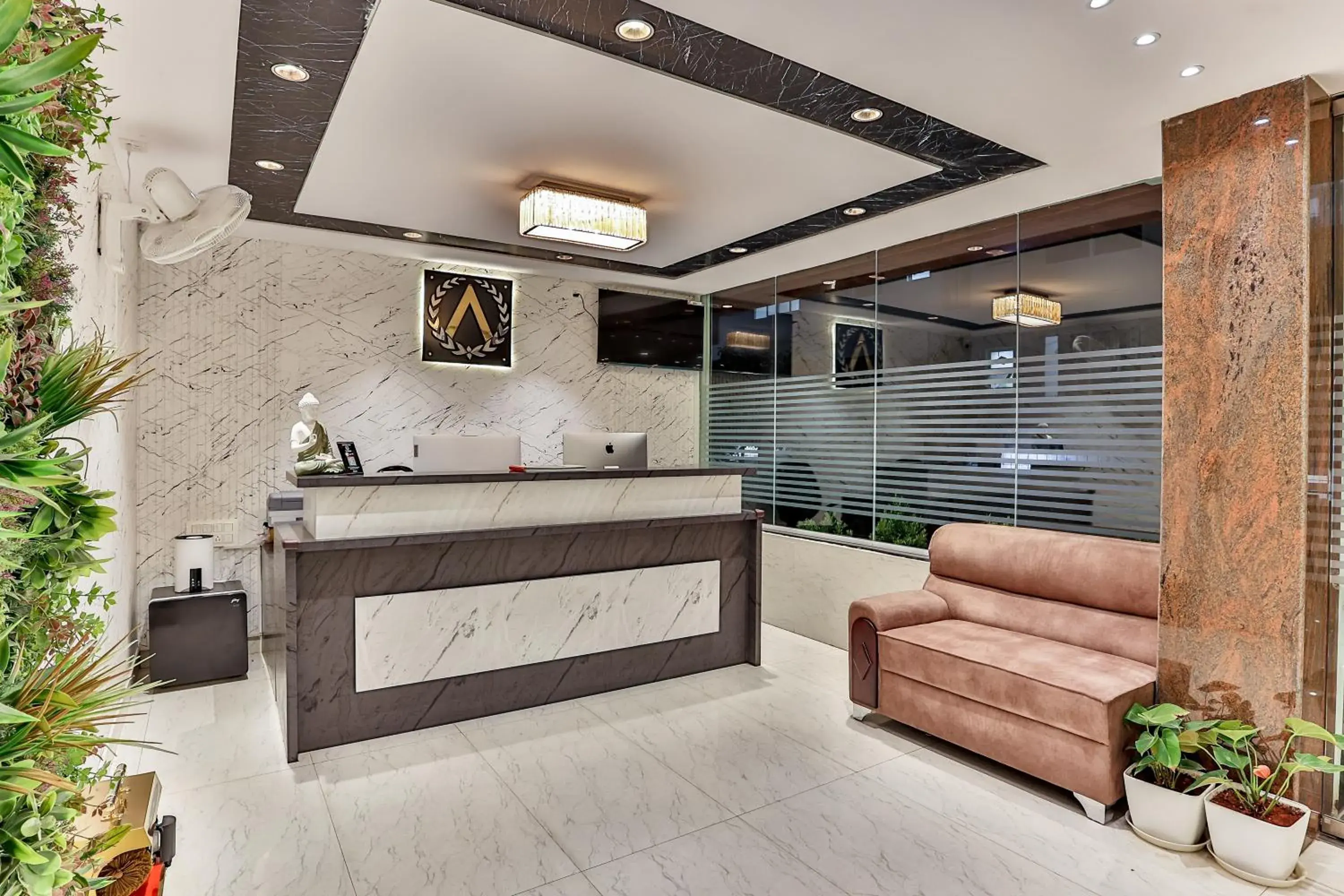 Lobby or reception in The Auberge Boutique Hotel - Manyata Tech Park Lobby or reception in The Auberge Boutique Hotel - Manyata Tech Park