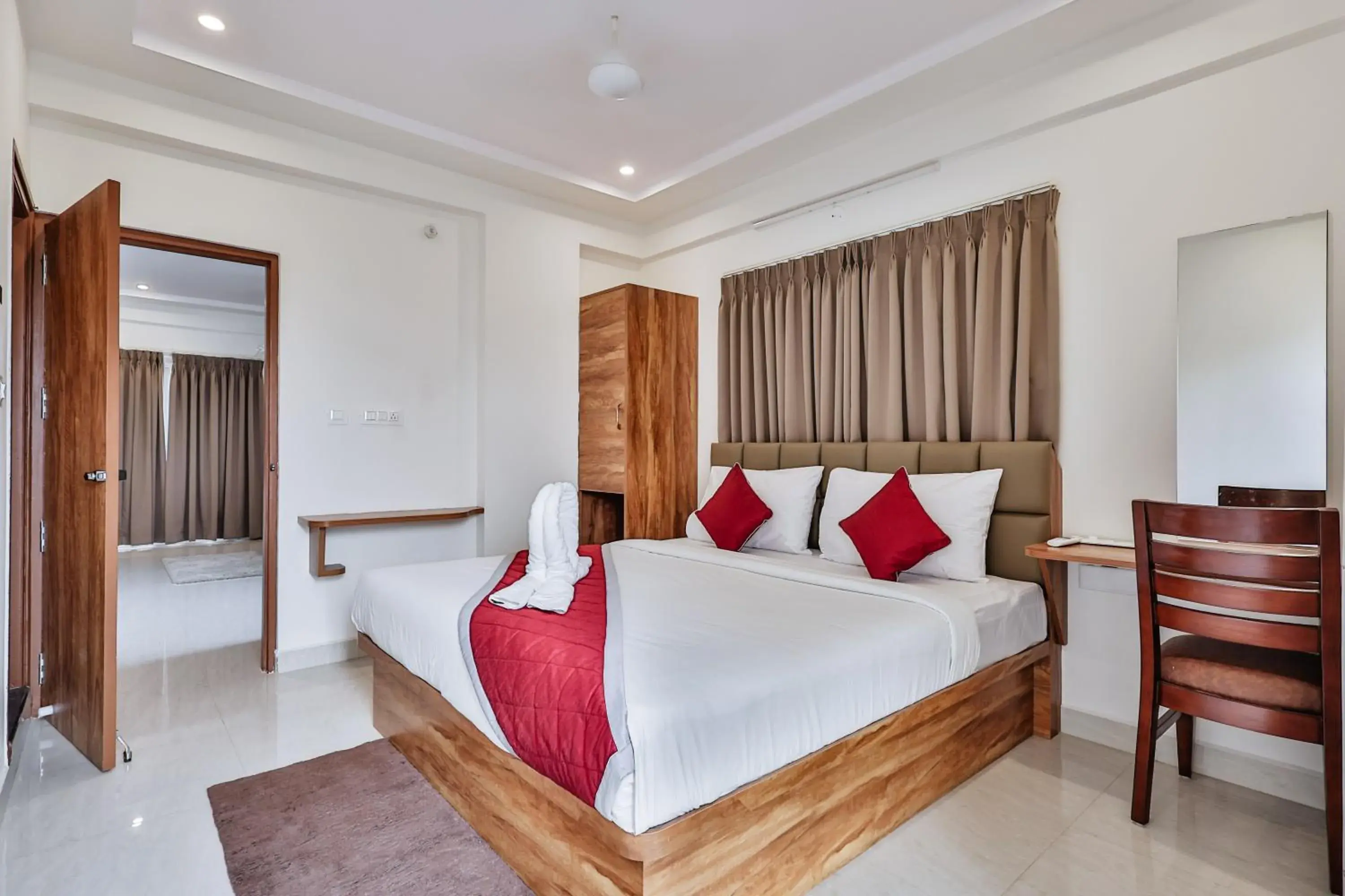 Bedroom, Bed in The Auberge Boutique Hotel - Manyata Tech Park Bedroom, Bed in The Auberge Boutique Hotel - Manyata Tech Park