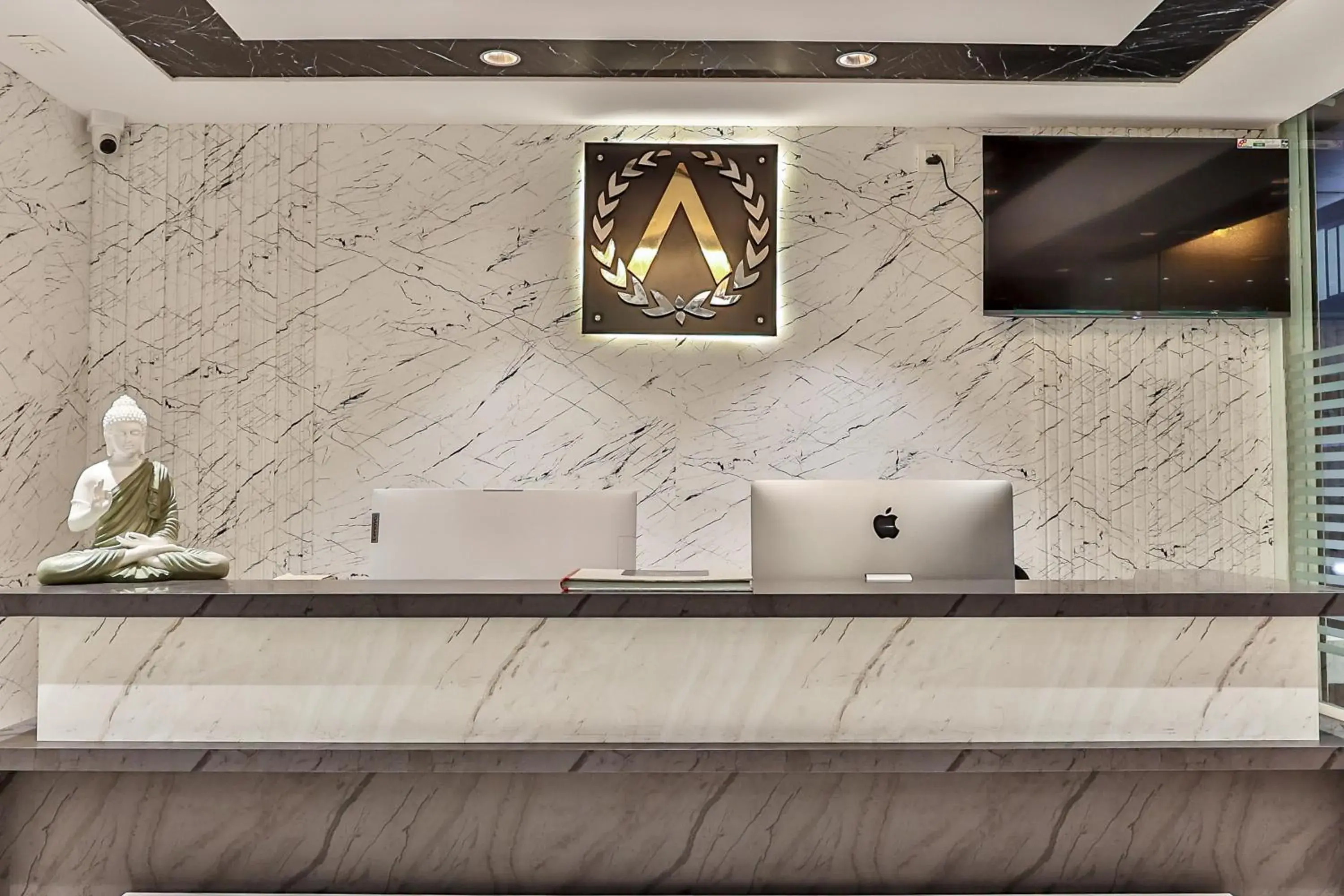 Lobby or reception in The Auberge Boutique Hotel - Manyata Tech Park Lobby or reception in The Auberge Boutique Hotel - Manyata Tech Park