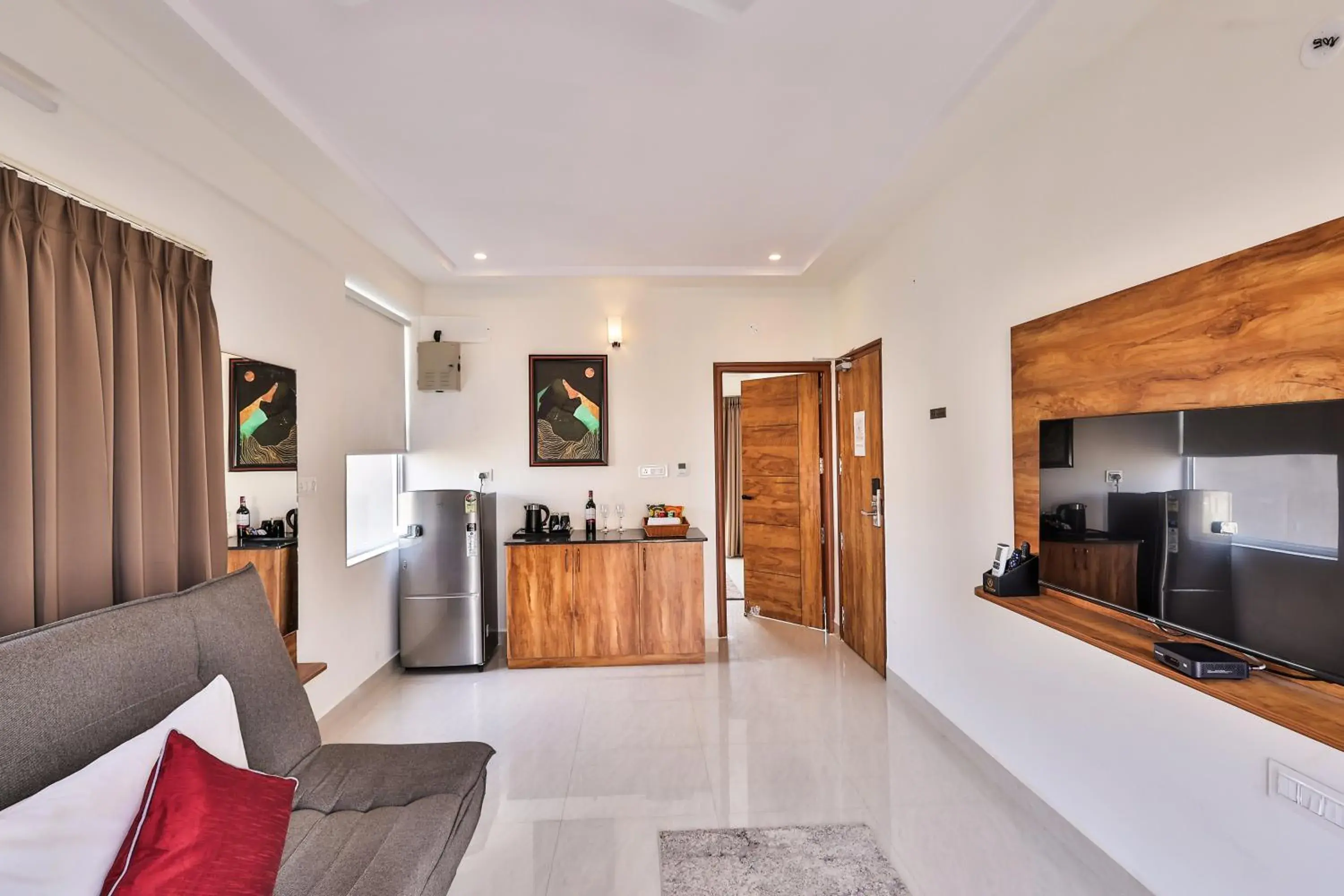 Living room in The Auberge Boutique Hotel - Manyata Tech Park Living room in The Auberge Boutique Hotel - Manyata Tech Park